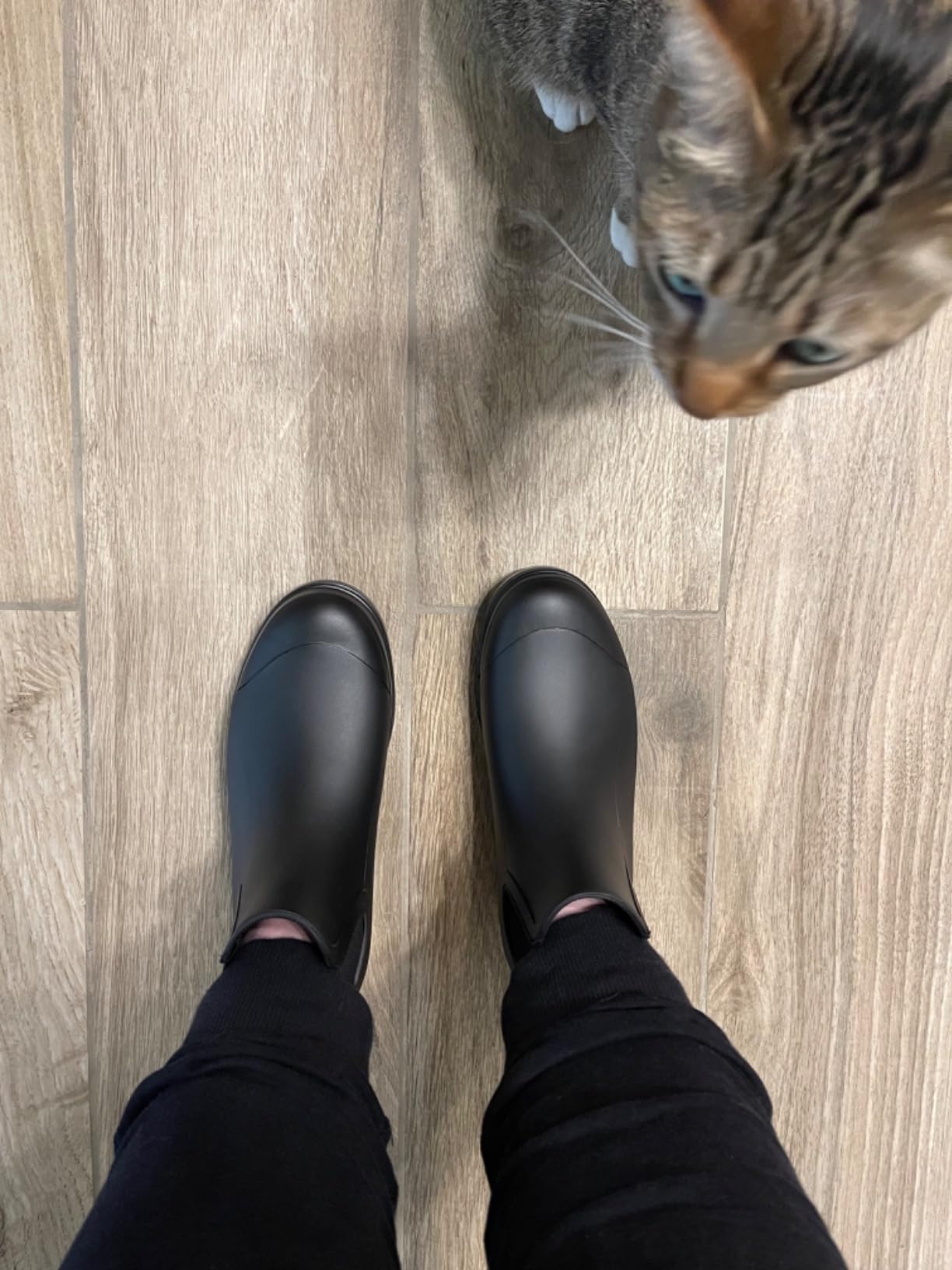 Fashion Short Rain Boots for Women Waterproof Chelsea Ankle Boots customer photo 1