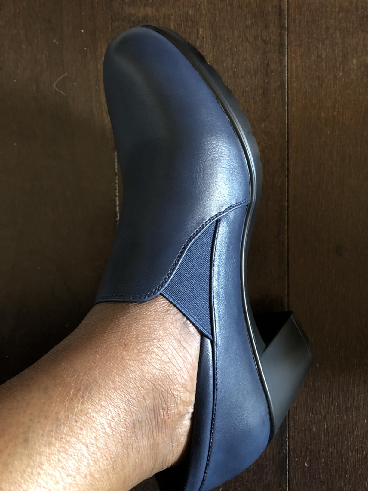 DREAM PAIRS Women's Dress Shoes Block Heel Loafers Pumps | Slip-on loafer with soft latex padded insole and lightweight sole for comfortable walking, long workday and professional wear customer photo 1