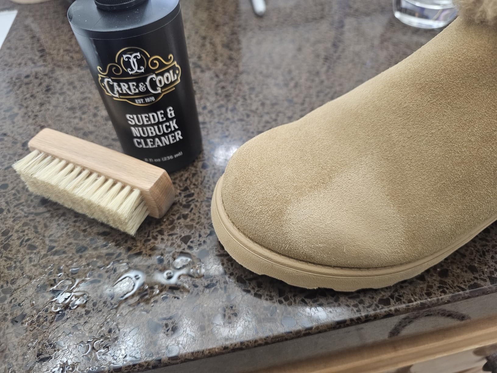 Care & Cool Suede & Nubuck Cleaner Kit, 8 oz, 100% Hog Hair Brush & Eraser customer photo 1
