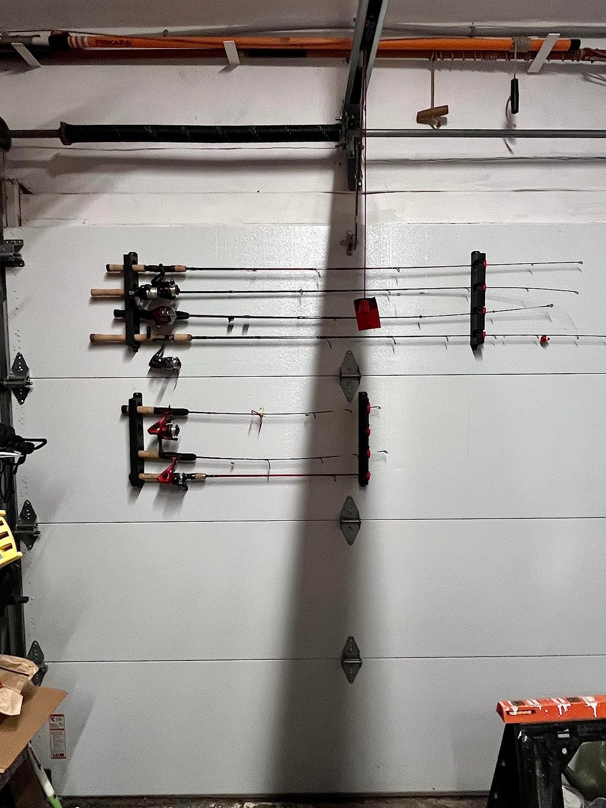 Berkley Twist Lock Fishing Rod Rack, Stores 4 Rods, Black, Soft Foam Grip Pads Protect Rod Finishes, Durable Construction, Easy to Mount with Common Tools customer photo 1