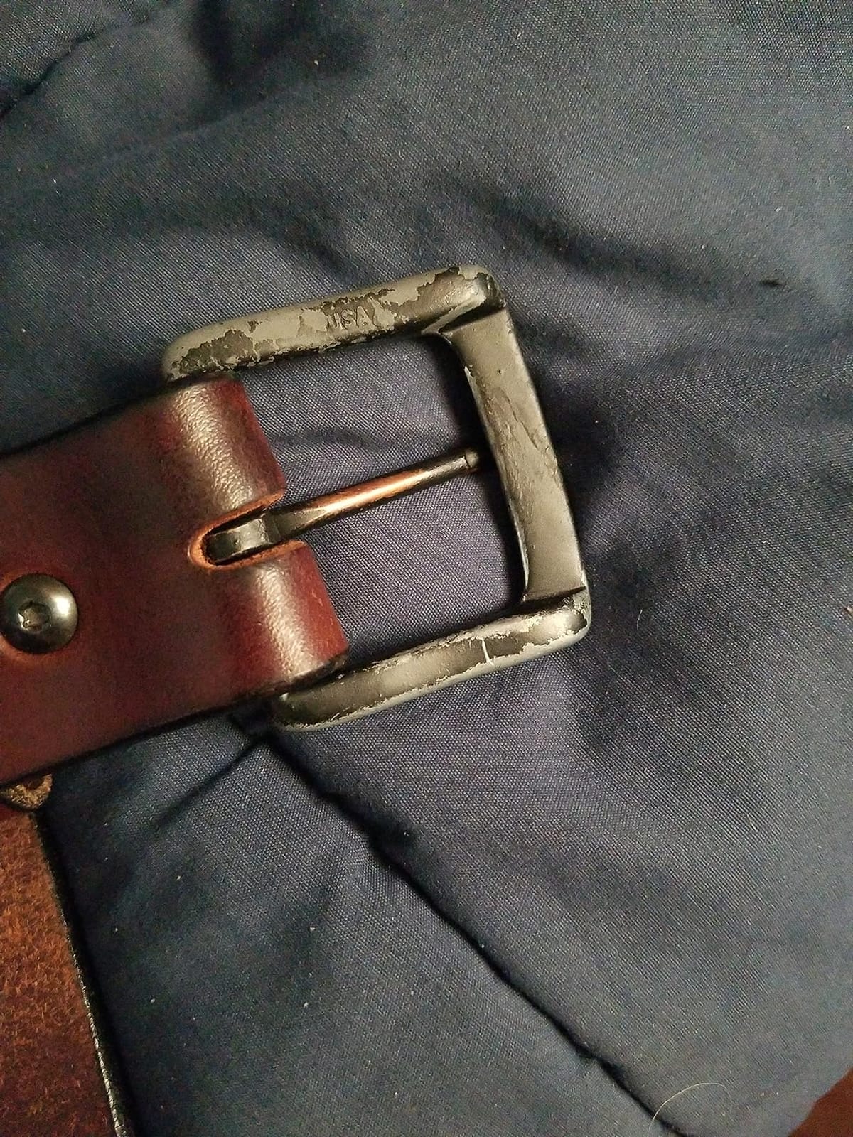 Main Street Forge All American Leather Belt | Made in USA Men's Belt | Mens Belts | Heavy Duty Work | EDC customer photo 2