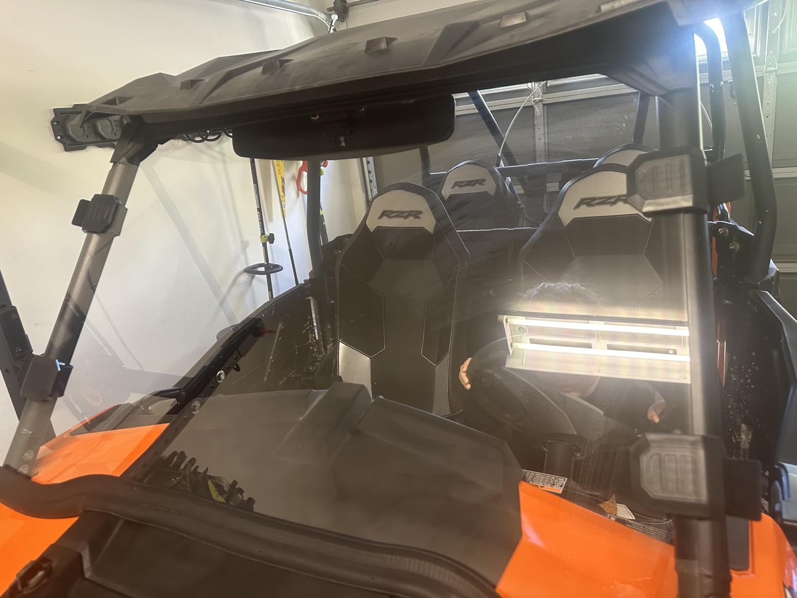 KEMIMOTO Front Windshield Compatible with 2014-2018 Polaris RZR XP 1000 / XP Turbo / 2015-2019 RZR 900 1000 Full Windshield Scratch Resistant Clear Transparent Hard-coated PC Window customer photo 2