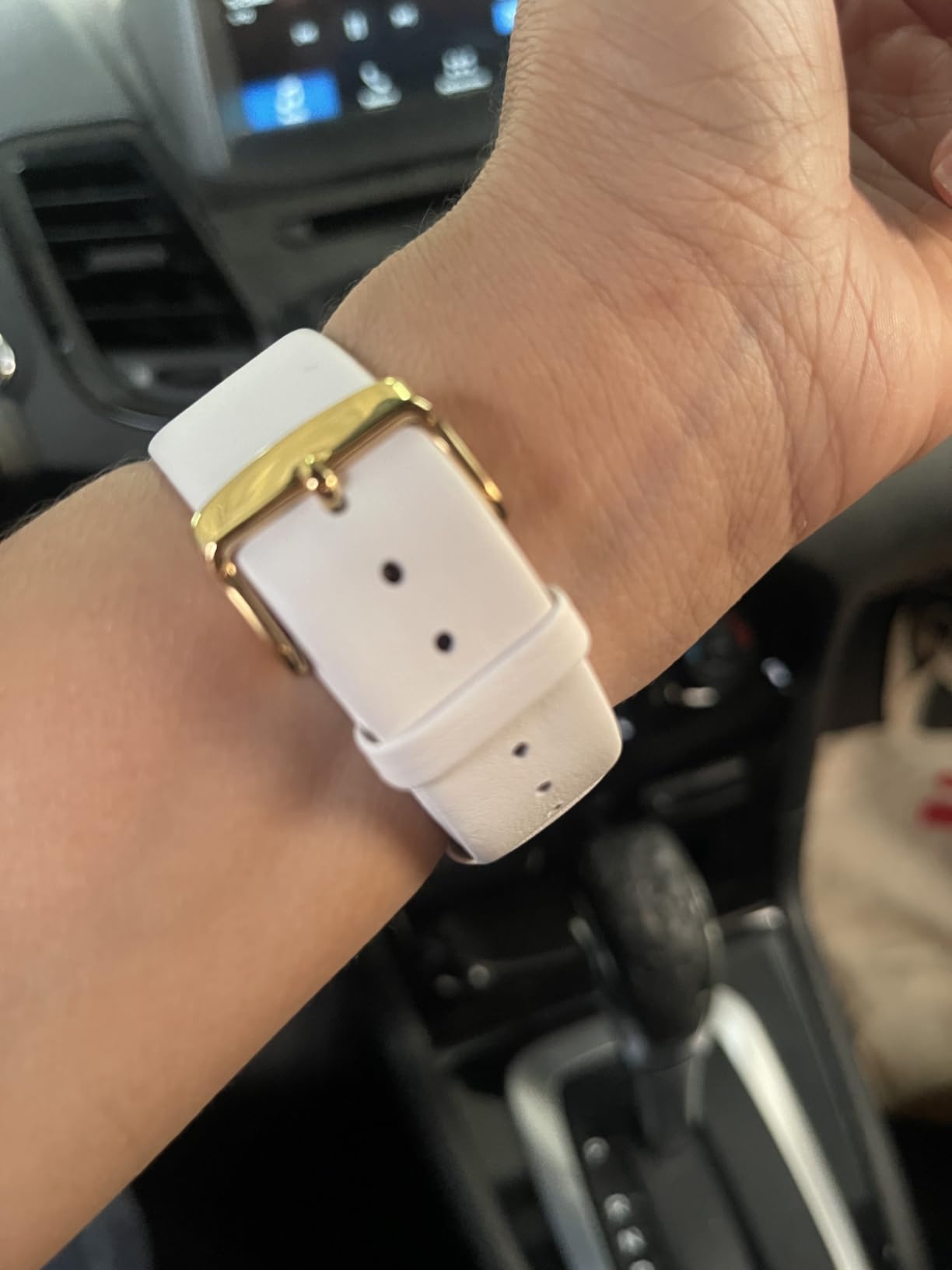 WOCCI 20mm Lug Width, Elegant Watch Band, Genuine Leather Replacement Strap with Gold Buckle (Caramel Brown) customer photo 2