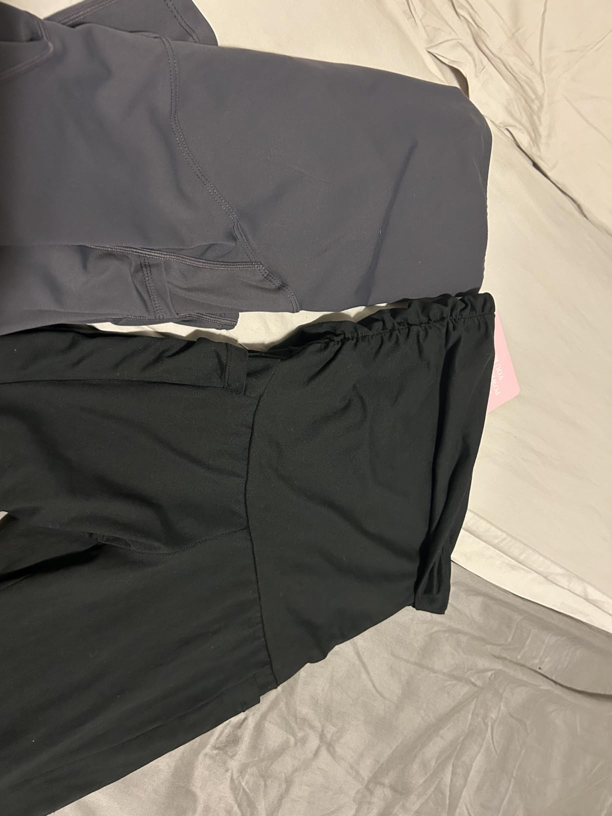 POSHDIVAH Maternity Workout Leggings Pregnancy Yoga Pants Pockets customer photo 2