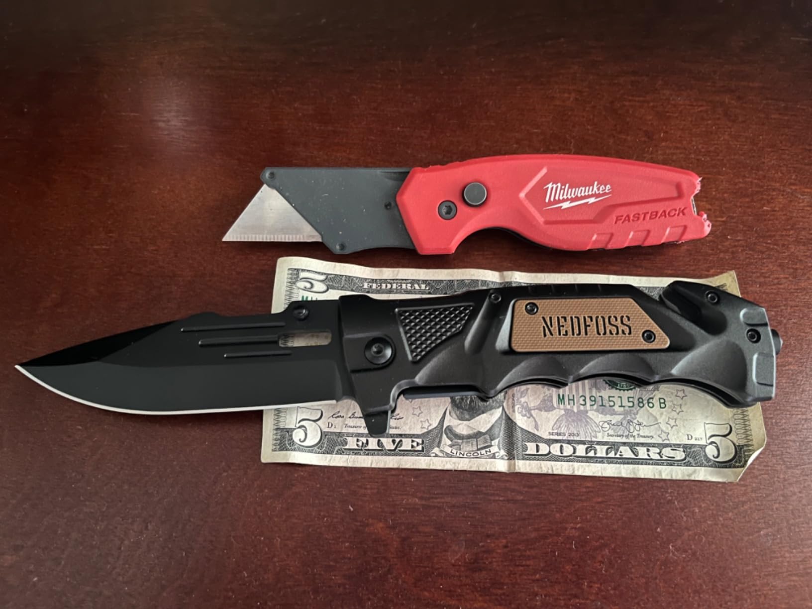 NedFoss Pocket Folding Knife DA75, 3 in 1 Pocket Knife Gifts for Men Women | Survival Knife with Liner-Lock Belt Clip, Seat Belt Cutter, Glass Breaker, Hunting knife for Camping Hiking customer photo 1