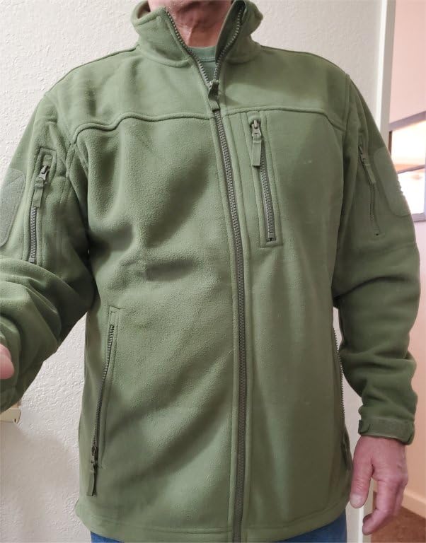 TACVASEN Mens Fleece Jacket Full Zip Tactical Military Warm Coat Winter customer photo 1