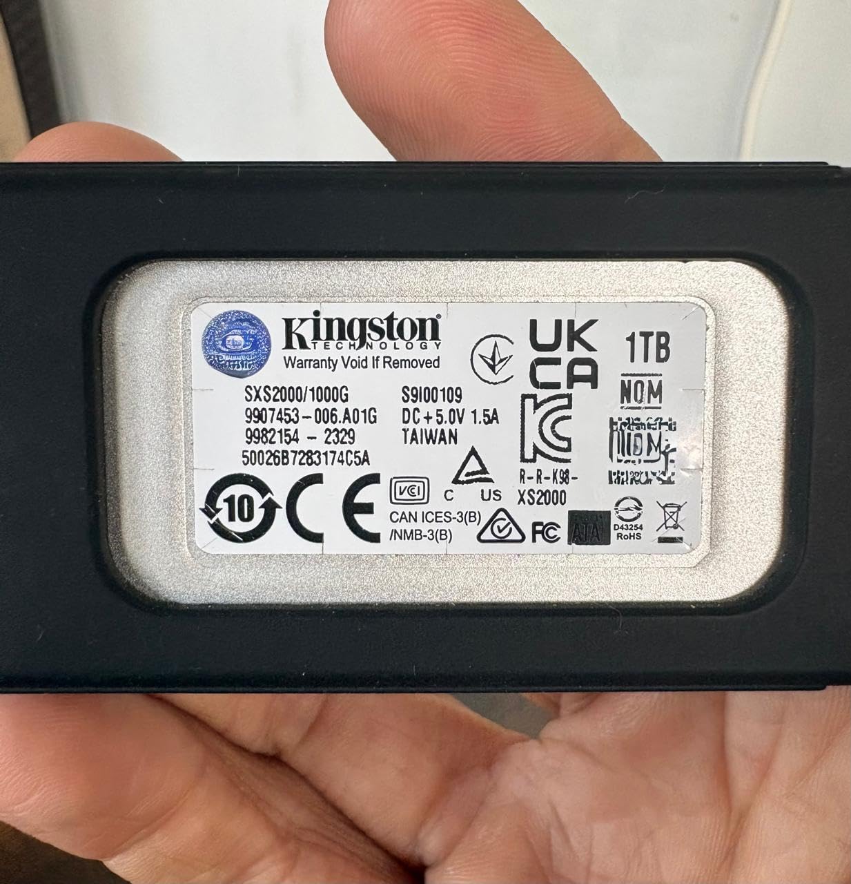 Kingston XS2000 2TB High Performance Portable SSD with USB-C | Pocket-sized | USB 3.2 Gen 2x2 | External Solid State Drive | Up to 2000MB/s | SXS2000/2000G customer photo 1