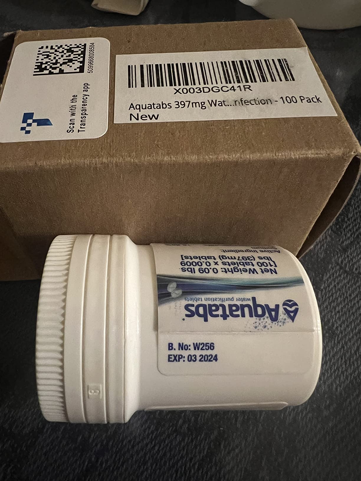 Aquatabs Water Purification Tablets, 397mg 100 Pack, Camping & Emergency customer photo 2