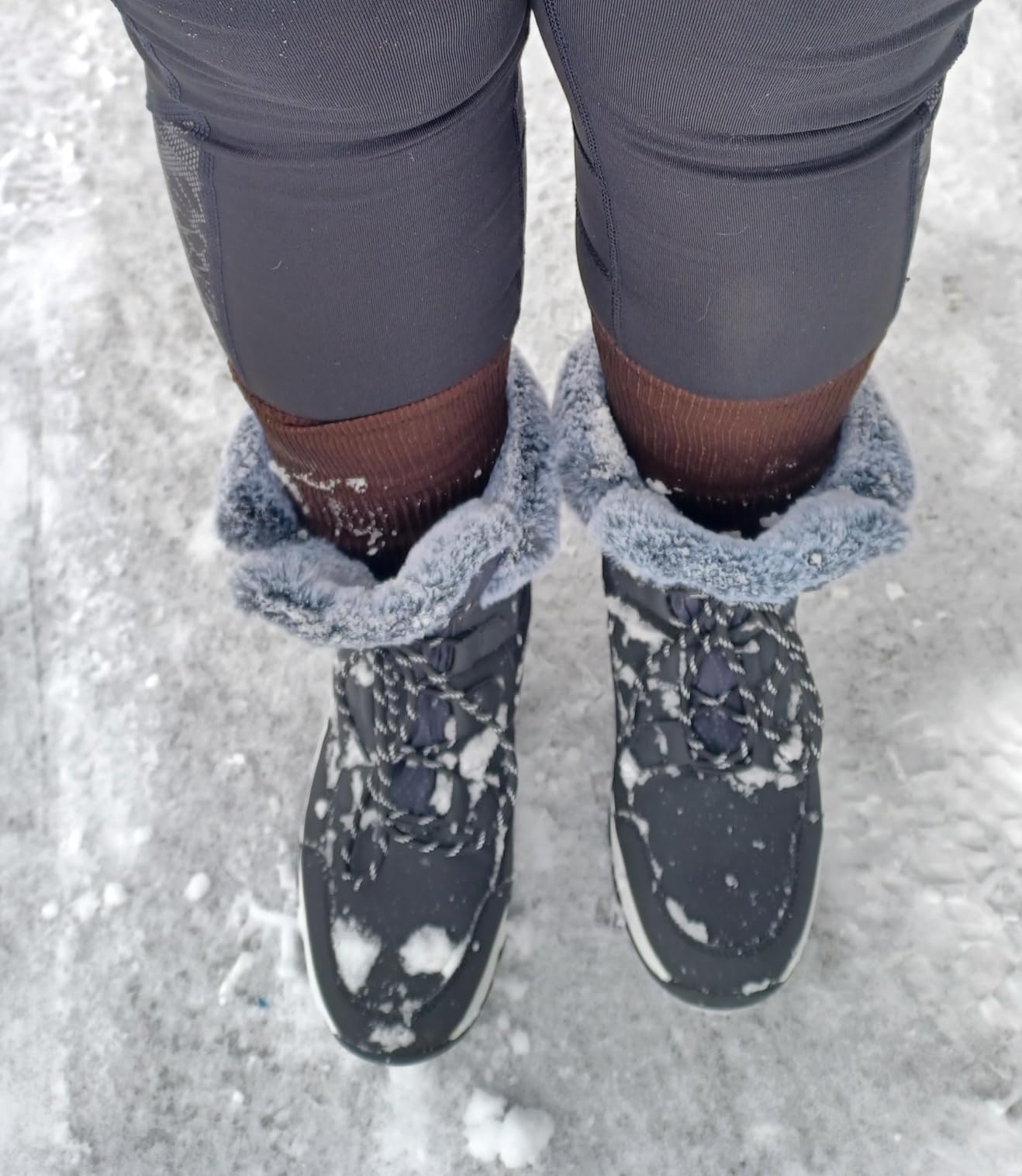 EARLDE Women's Snow Boots Waterproof Mid-Calf Winter Boots customer photo 1