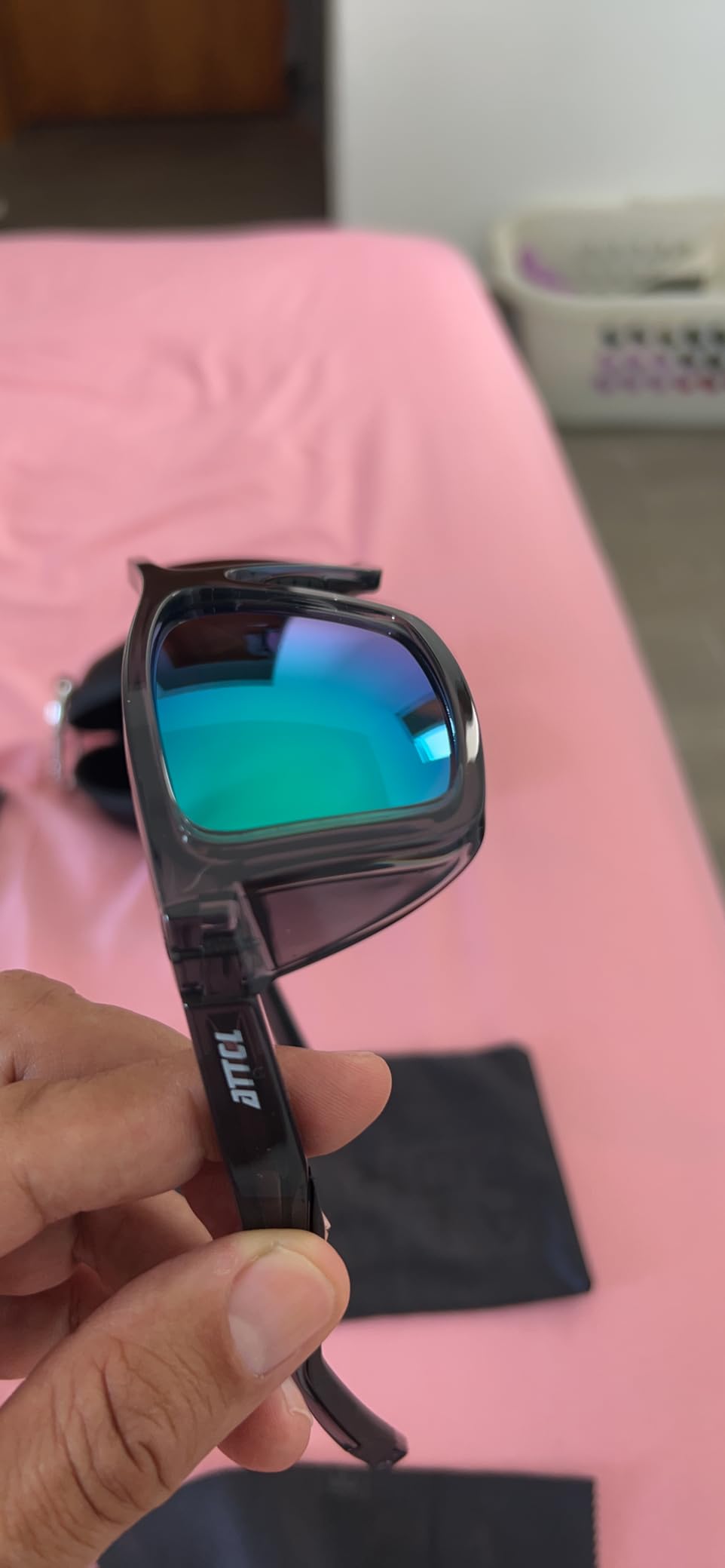 ATTCL Polarized Fishing Sunglasses Men Anti Glare TR90 Wrap Around UV400 customer photo 1