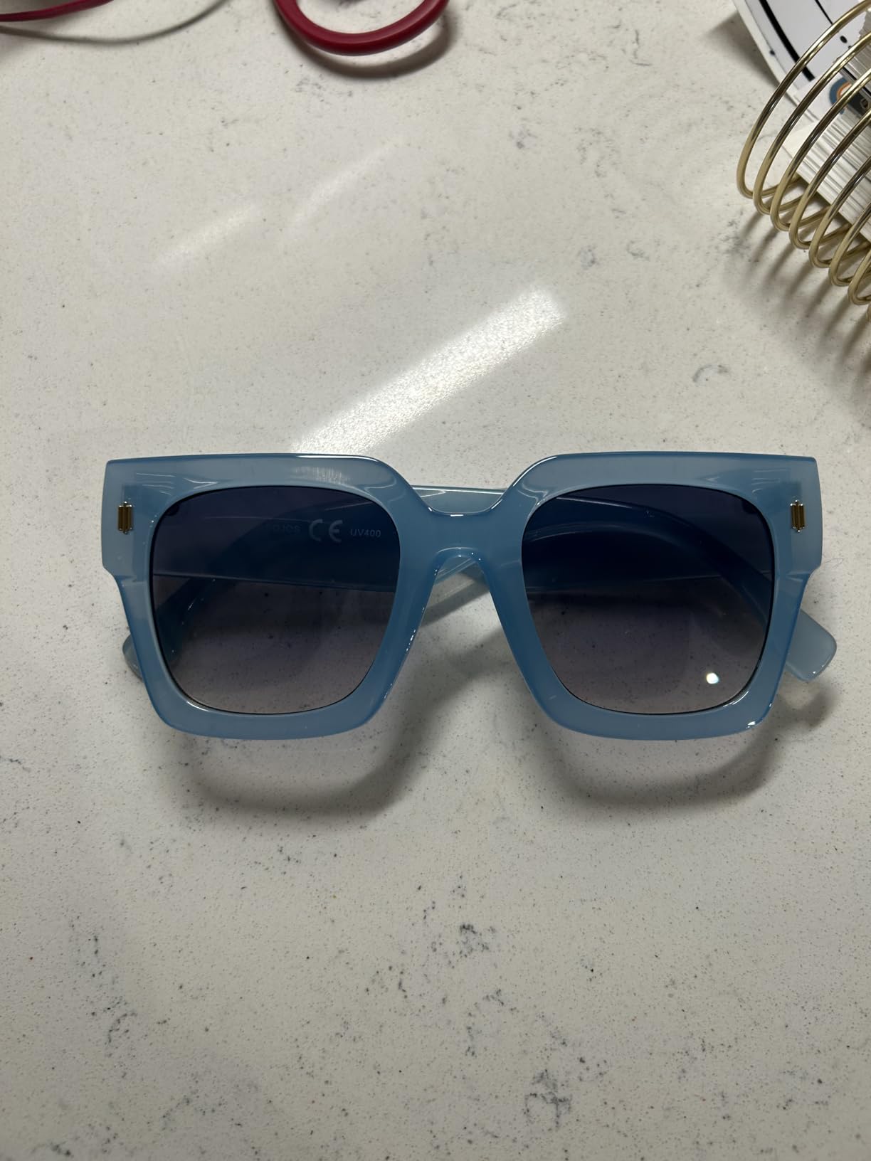 SOJOS Oversized Sunglasses for Women Thick Big Square UV400 Shades SJ2194 customer photo 2