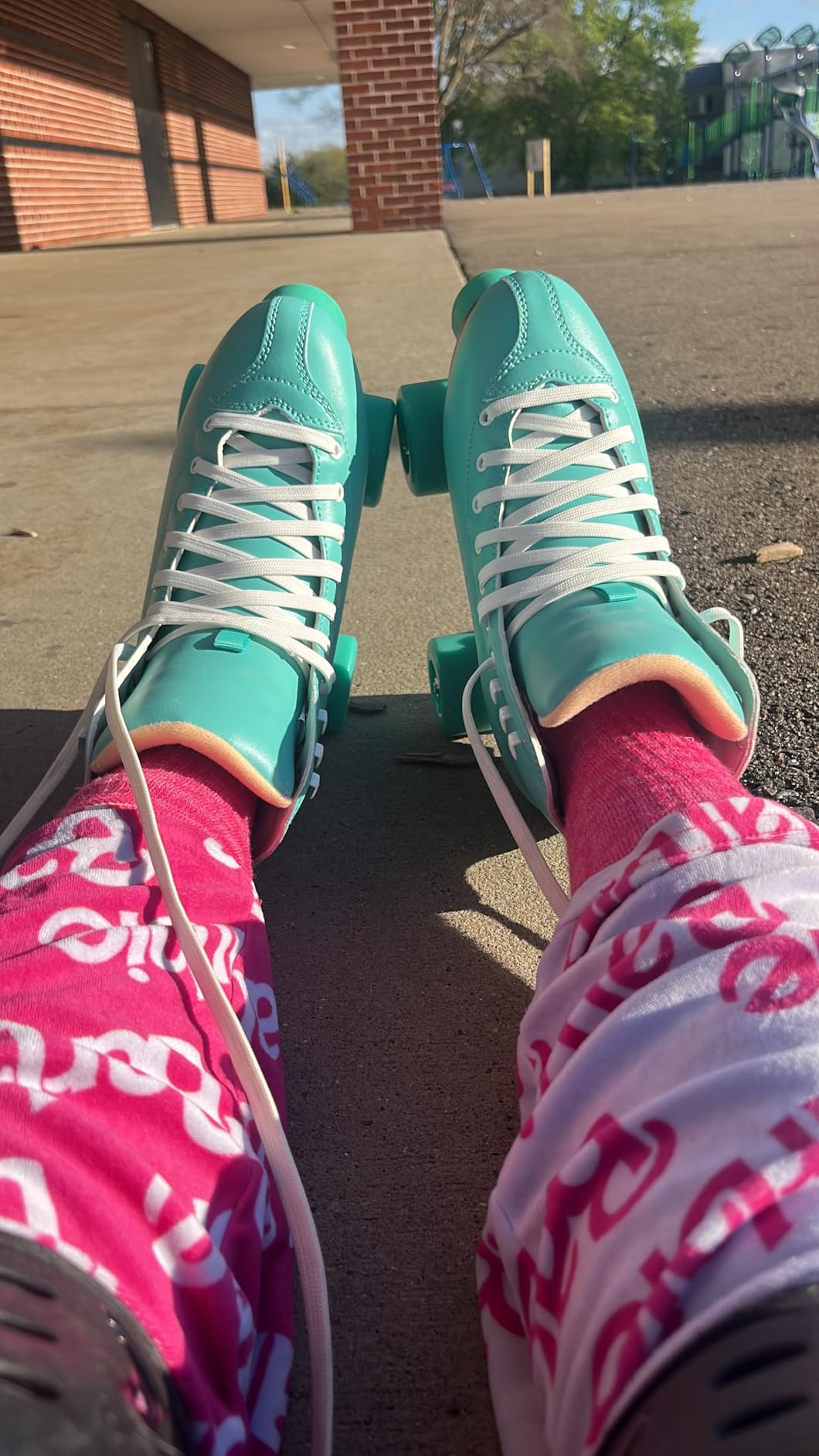 PAPAISON Roller Skates for Women and Men, Deluxe 2 Layer Microfiber Leather Double Row-Classic Roller Skates for Girls, Professional Outdoor Indoor Quad-Skates for Kids & Adults… customer photo 2