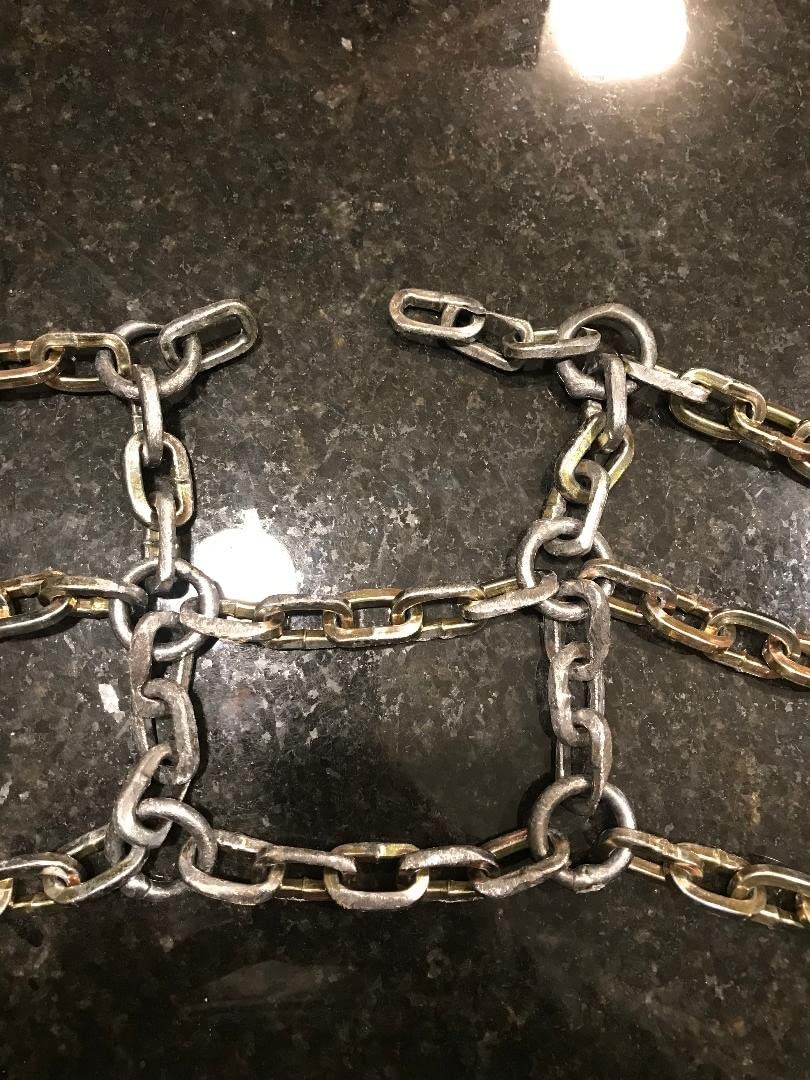 Emergency Snow Chains, Tire Chains with Thickened Manganese Steel for Car Truck SUV in Ice, Sand and Mud(8 Packs, Tire Width 195-235mm) customer photo 1
