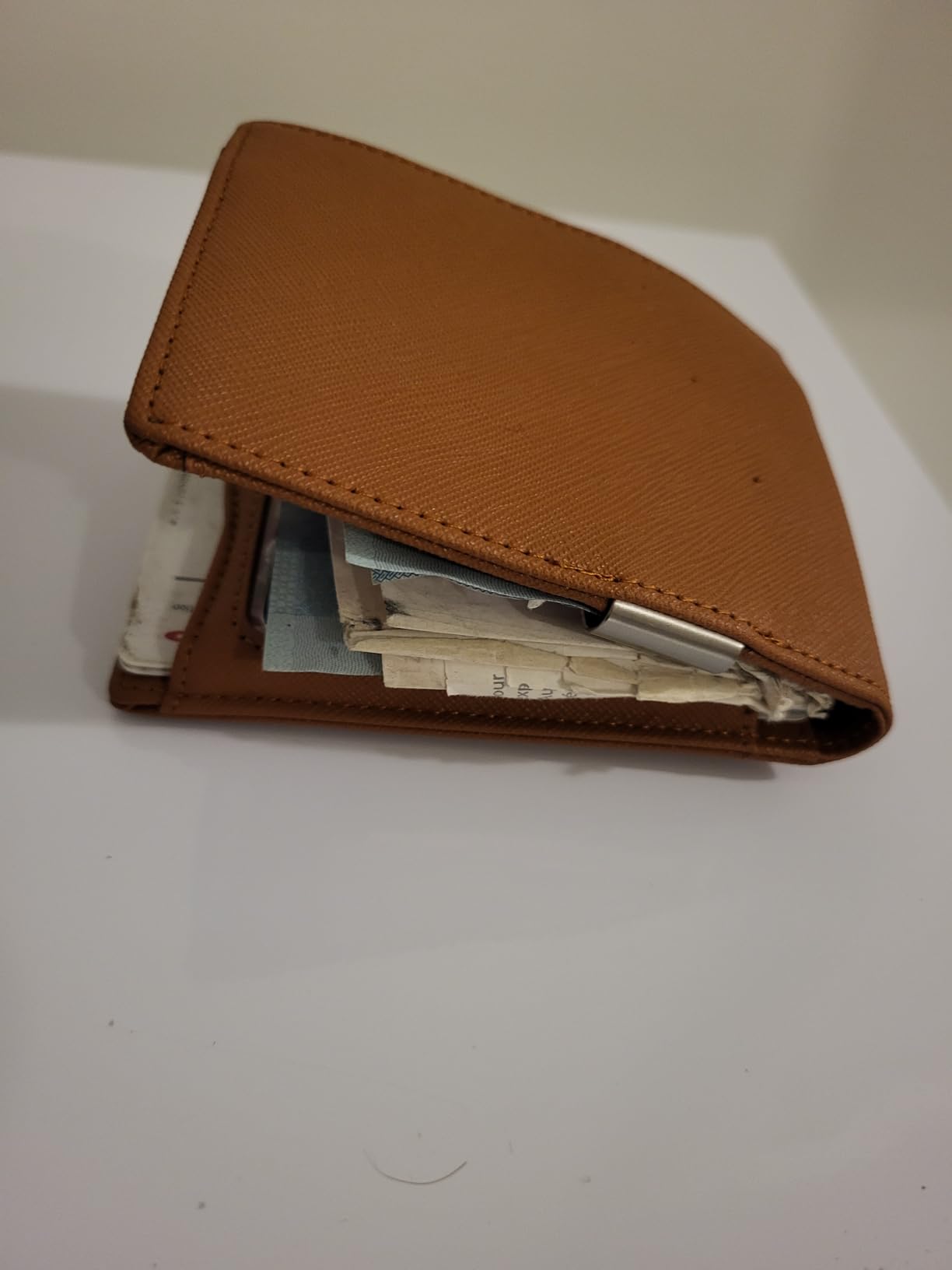 RUNBOX Slim Wallet for Men - RFID Blocking Leather Bifold with Money Clip customer photo 1
