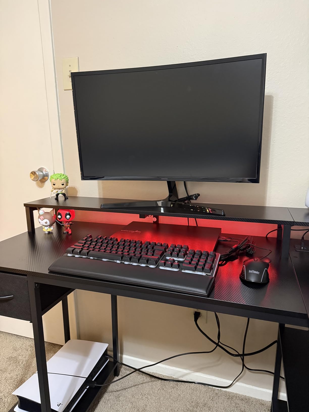 RedThunder K10 Wired Gaming Keyboard and Mouse and Wrist Rest Combo, RGB Backlit, Mechanical Feel Anti-ghosting Keyboard + 7D 7200 DPI Mice+Soft Leather Wrist Rest 3 in 1 PC Gamer Accessories(Black) customer photo 1