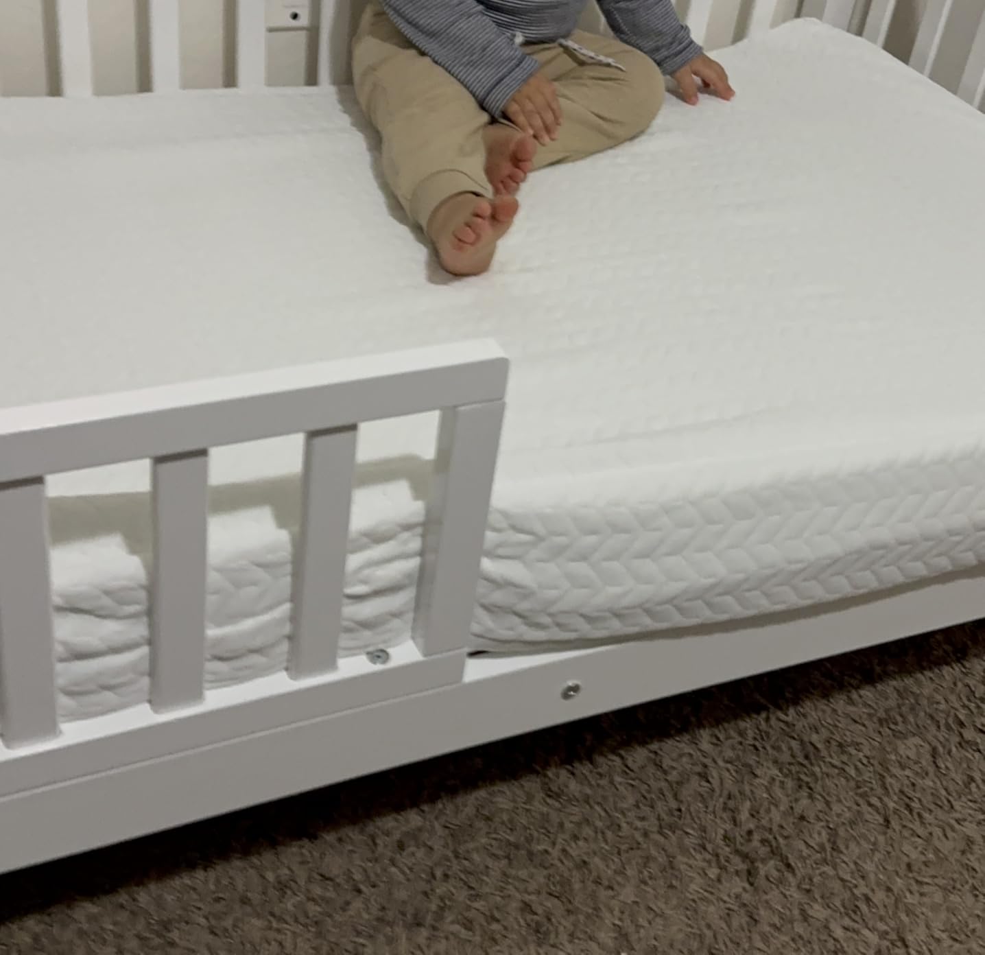 Dream On Me 2-in-1 Baby Fairy Dust Crib & Toddler Mattress, GREENGUARD Gold customer photo 1