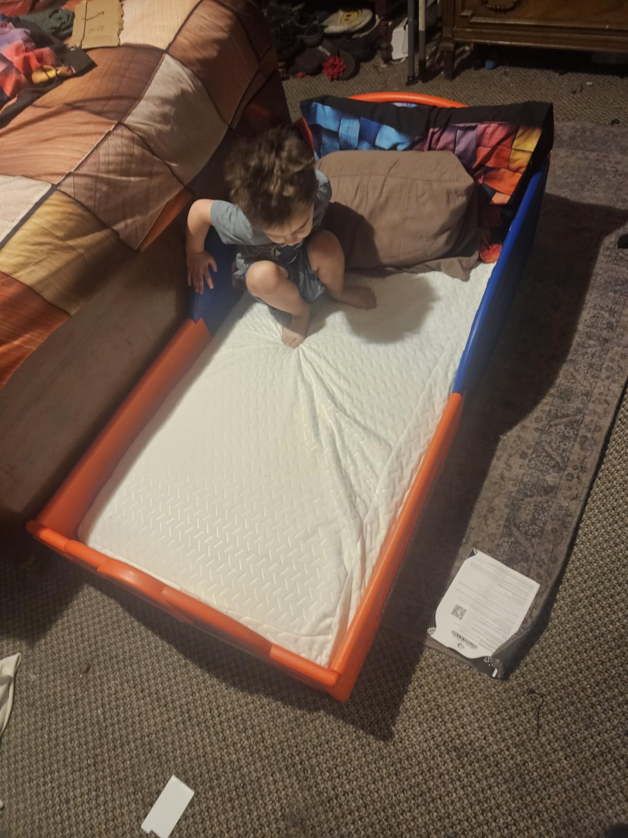 Dream On Me 2-in-1 Baby Fairy Dust Crib & Toddler Mattress, GREENGUARD Gold customer photo 2