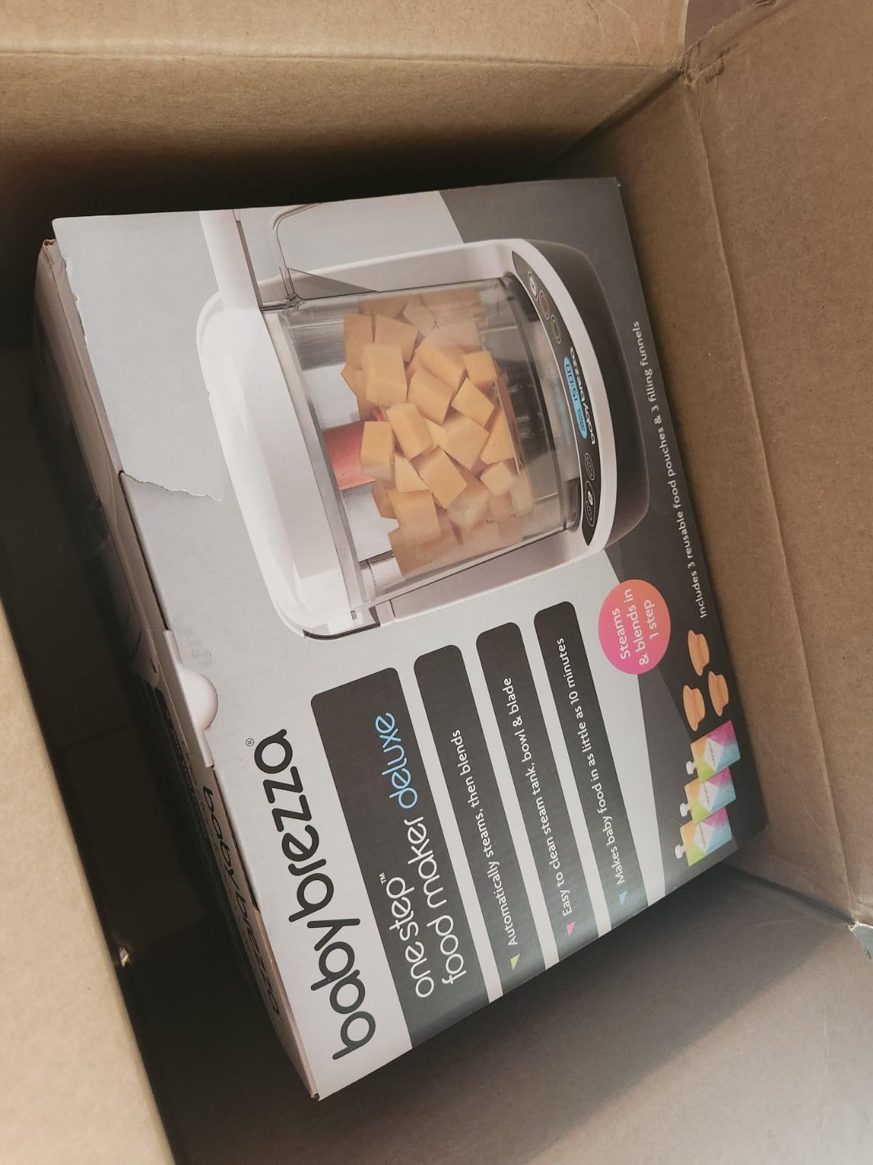 Baby Brezza One Step Baby Food Maker Deluxe - Steam + Blend Organic Food customer photo 2