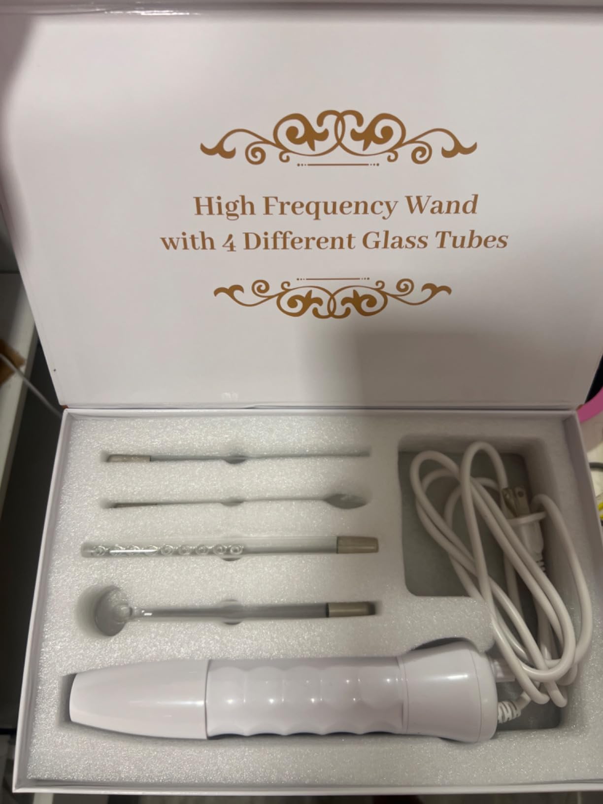 High Frequency Facial Wand - Uaike 4 in 1 Violet Portable Handheld customer photo 1