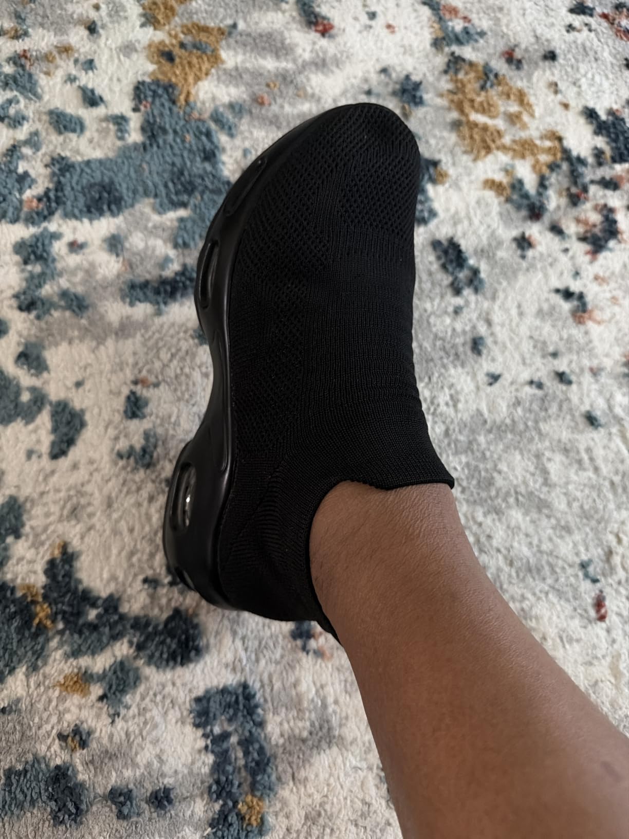 YHOON Women's Walking Shoes Slip-On - Comfortable Work Shoes for Standing All Day, Breathable Air Cushion Nursing Sneakers customer photo 2