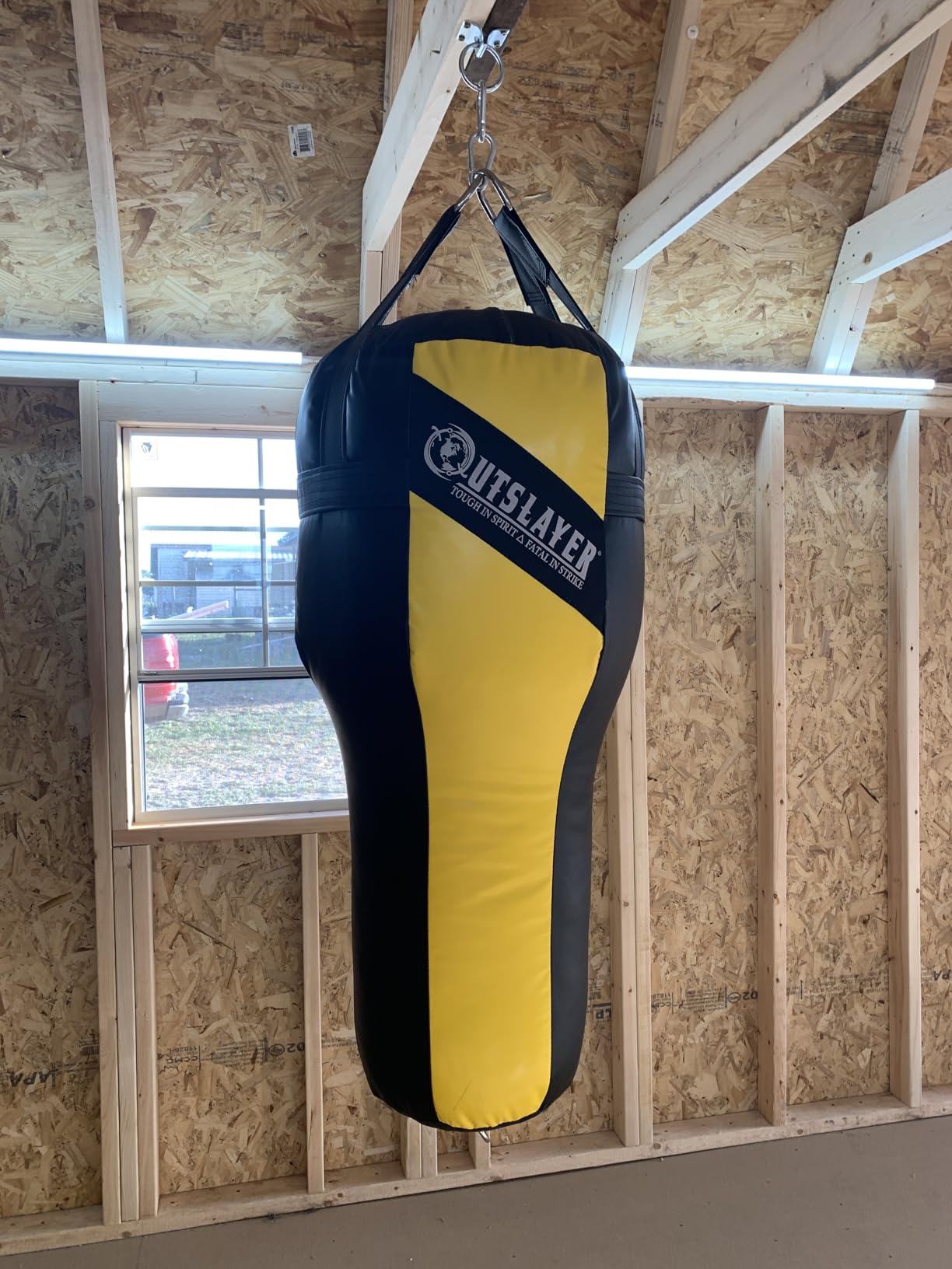 Angle Uppercut Heavy Punching Bag for Boxing & MMA - Customizable Colors, Optional D-Ring, Unfilled/Soft Filled Choices - Made in USA customer photo 1