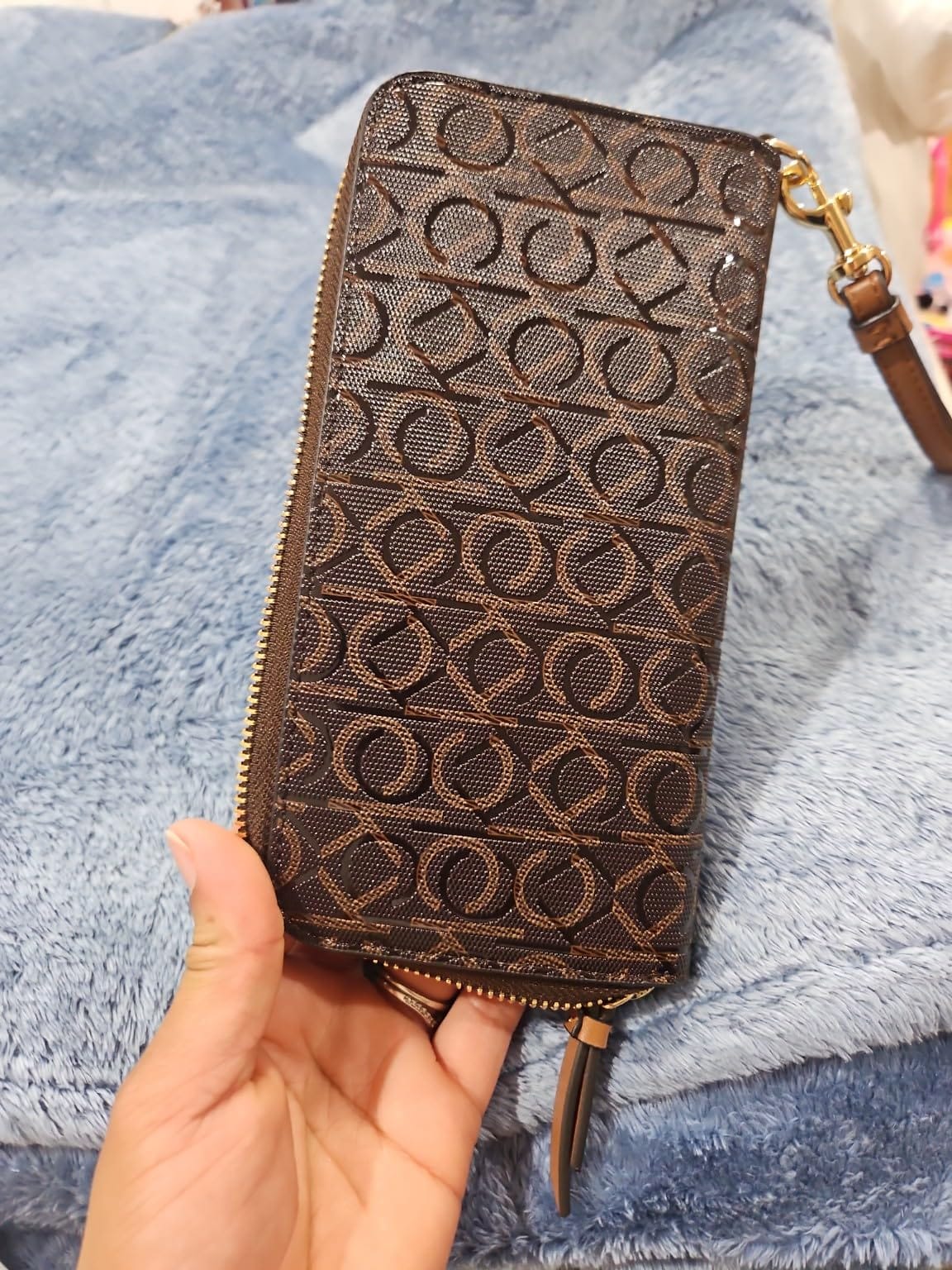 Calvin Klein Women's Saffiano Zip Around Wallet Handbag customer photo 1