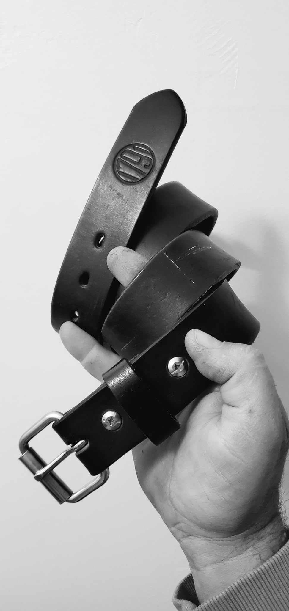 1791 GUNLEATHER Gun Belt for Men, Heavy Duty 14 oz Leather Gun Holster Belt | American steerhide leather EDC gun belt supports IWB and OWB holsters customer photo 1