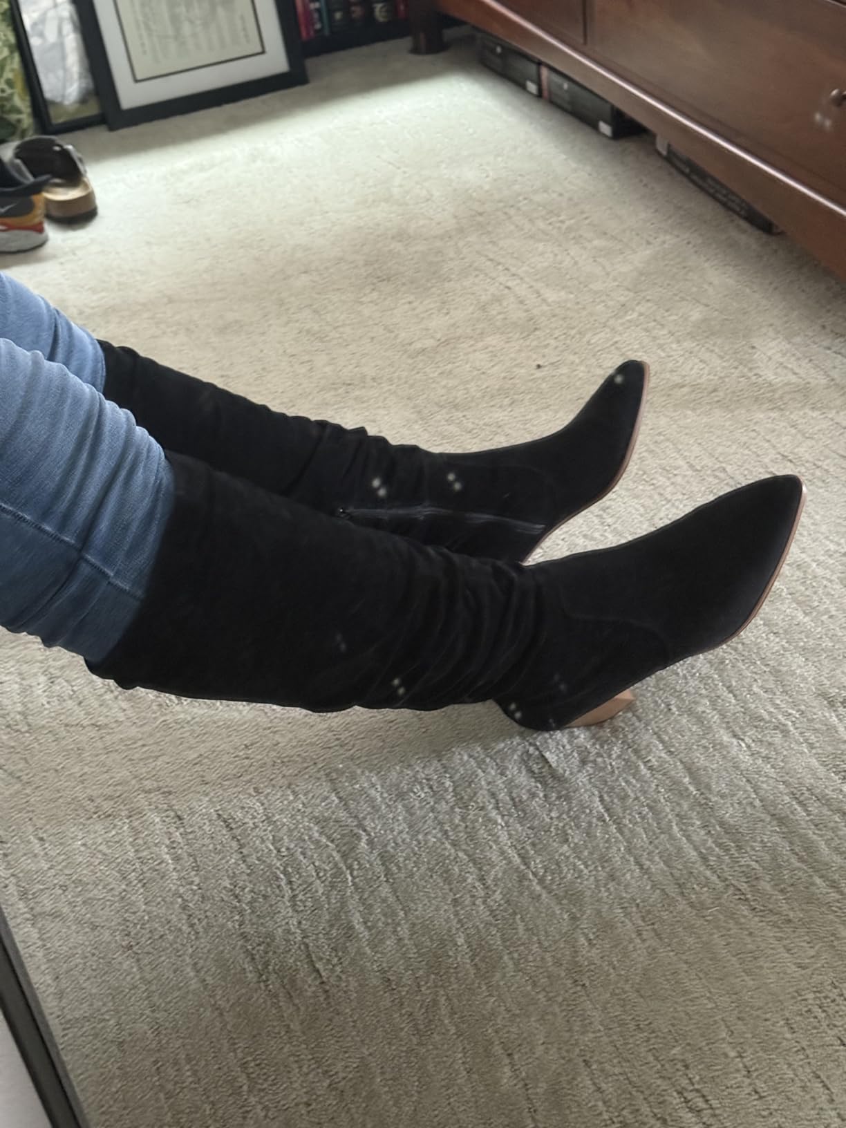 Amazon Essentials womens Tall Block Heel Boots customer photo 2