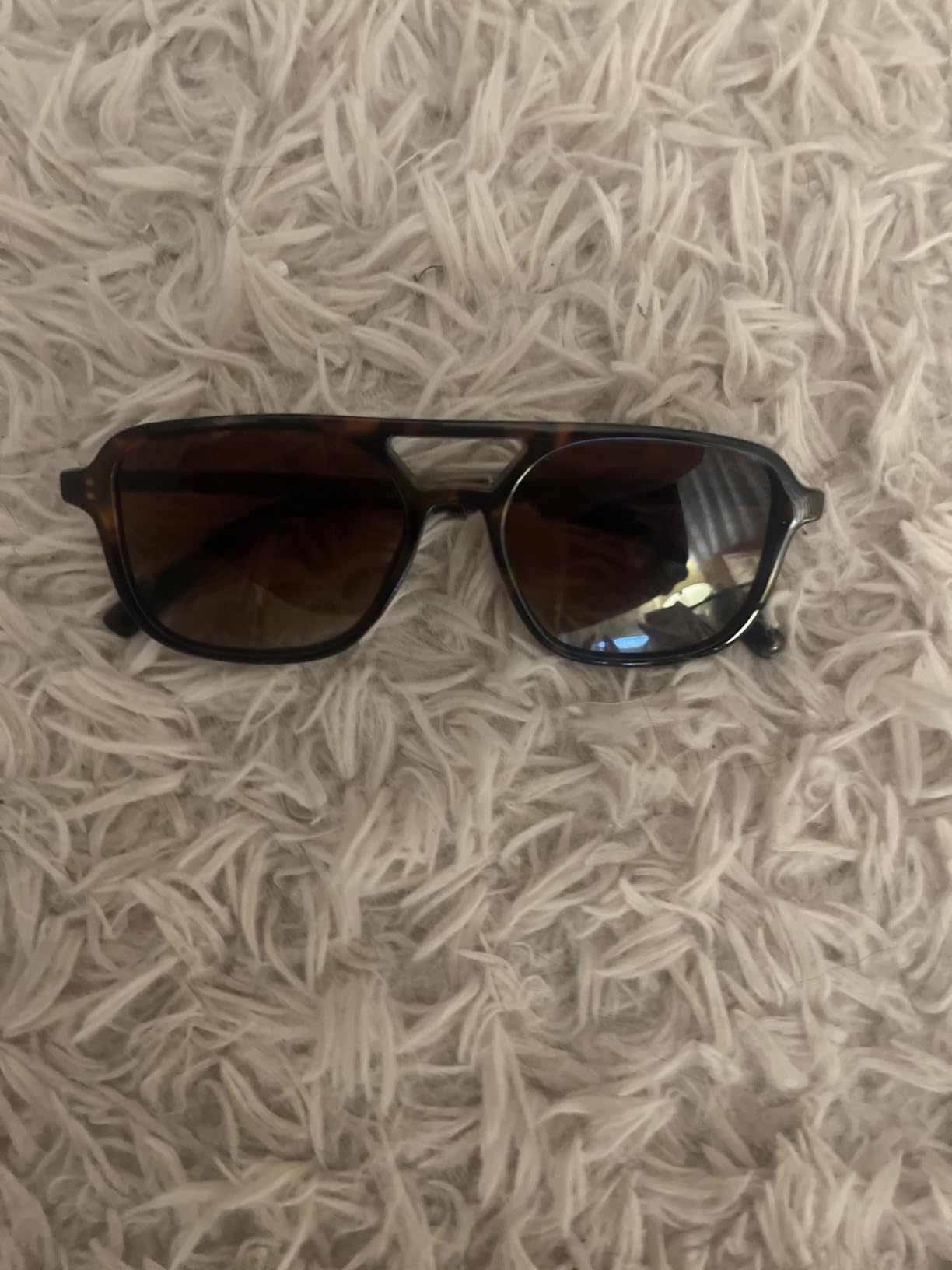 SOJOS Retro Aviator Sunglasses Womens Mens,Trendy Rectangle Shades SJ2202 customer photo 1