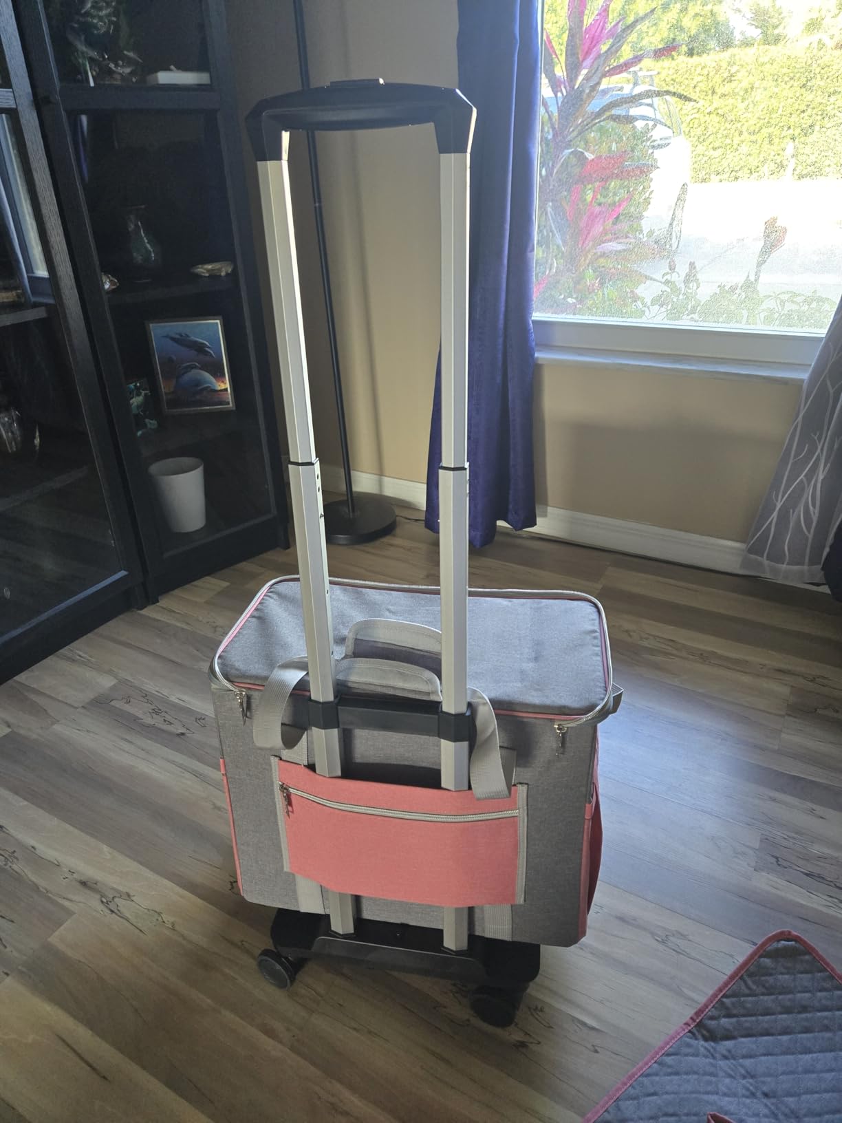 Sewing Machine Case with Wheels, Detachable Rolling Sewing Machine Carrying Case on Wheels, Rolling Trolley Tote with Multi Storage Pockets for Most Standard Sewing Machine and Accessories customer photo 2