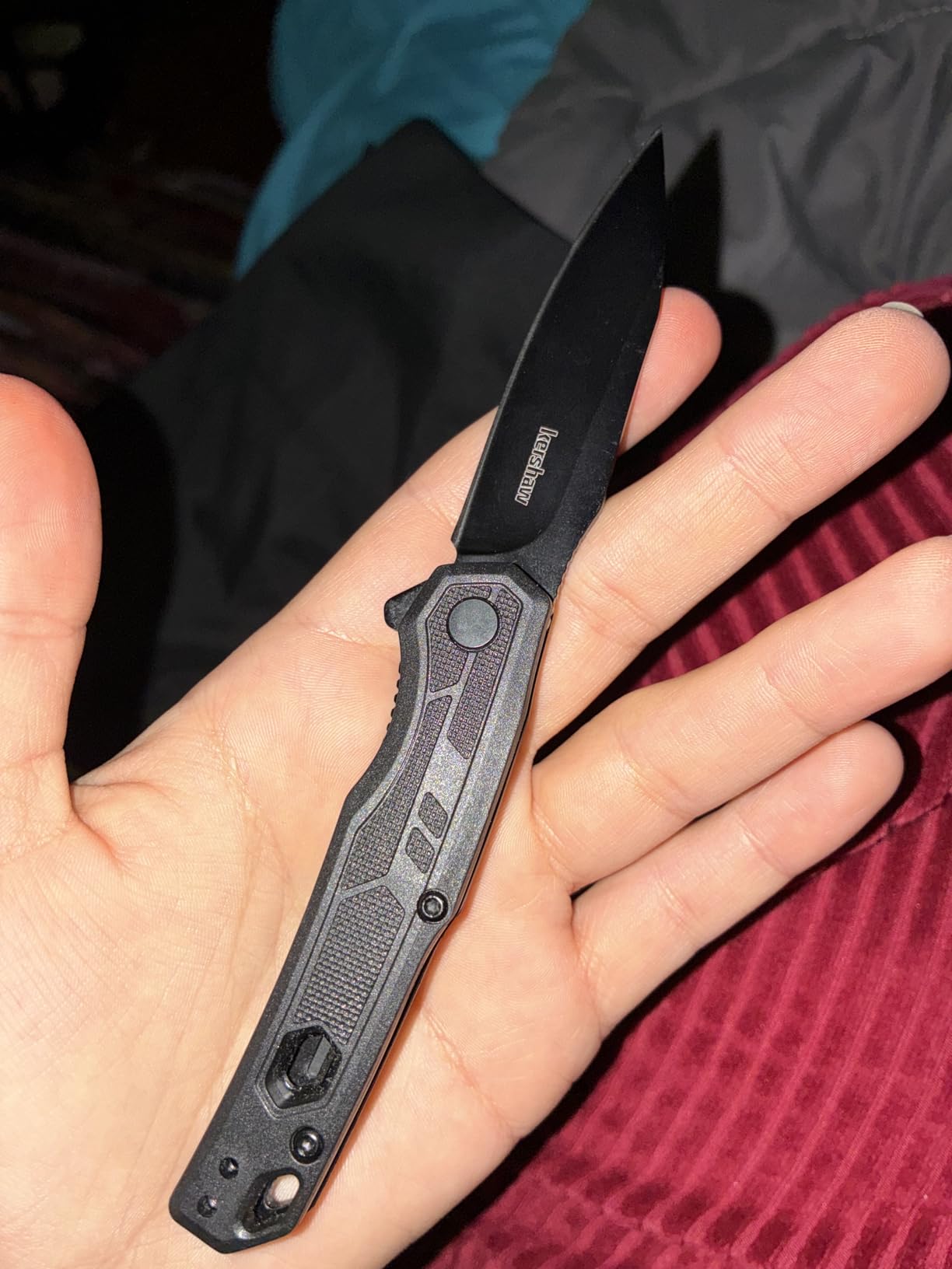 Kershaw Appa Pocket Knife, All-Black, 2.75 Inch Reverse Tanto Blade | EDC with Assisted Opening, Reversible Pocketclip, Everyday Carry for Men and Women customer photo 1