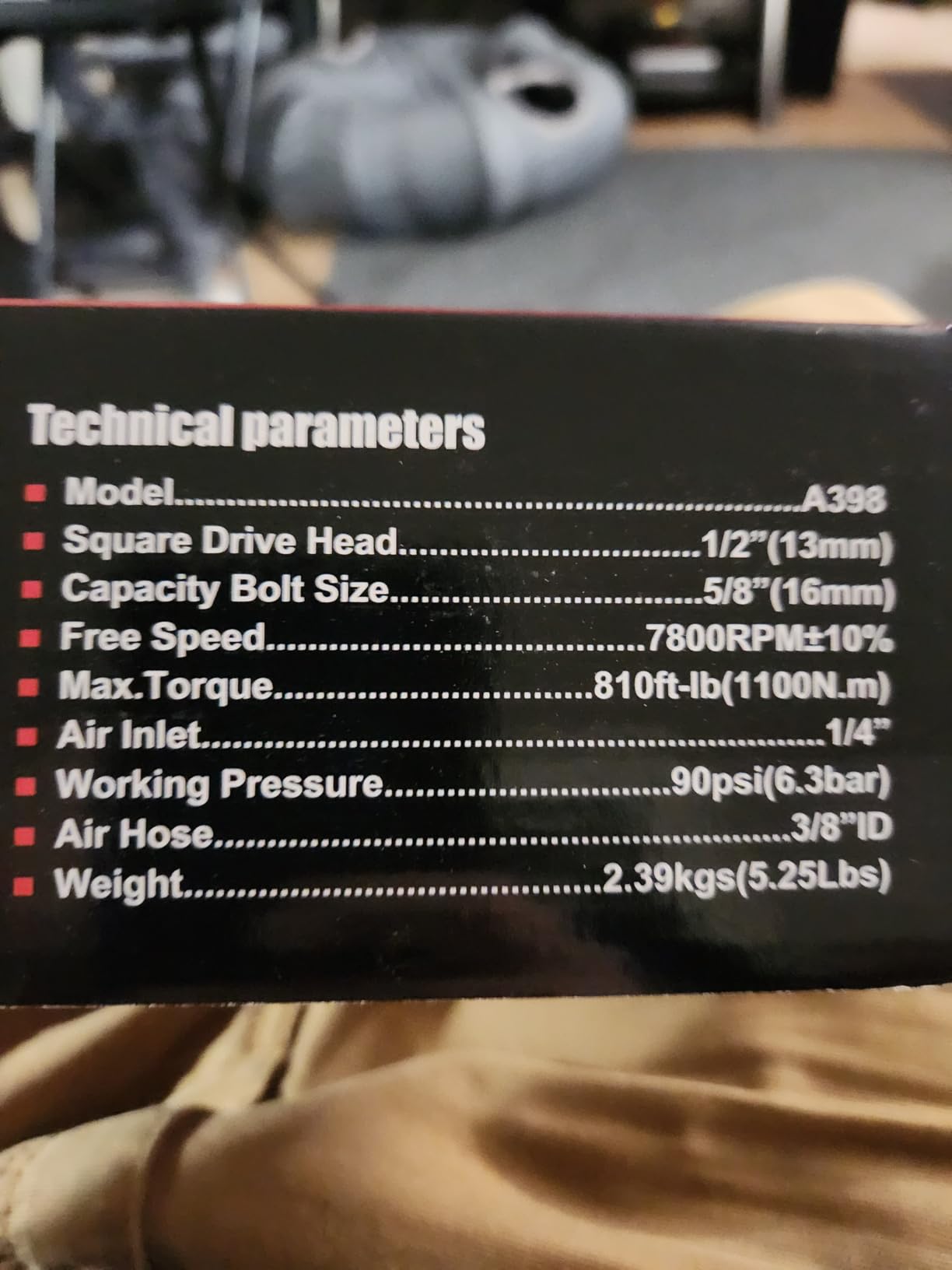AEROPRO TOOLS 1/2-Inch Aluminum Air Impact Wrench(A398) customer photo 1
