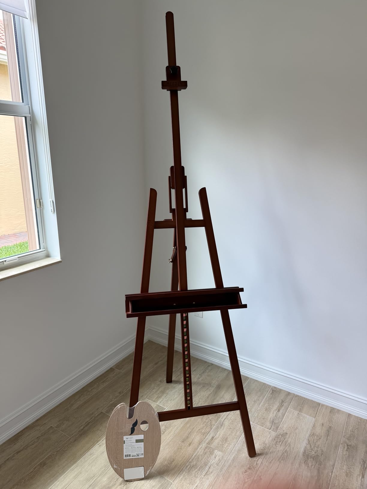 MEEDEN Large Easel Stand for Painting: Beech Wood Painting Easel for Adults customer photo 1