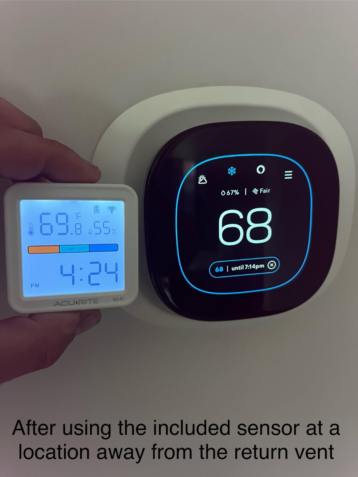 ecobee Smart Thermostat Premium - WiFi, Siri & Alexa Built-In, Smart Sensor customer photo 2