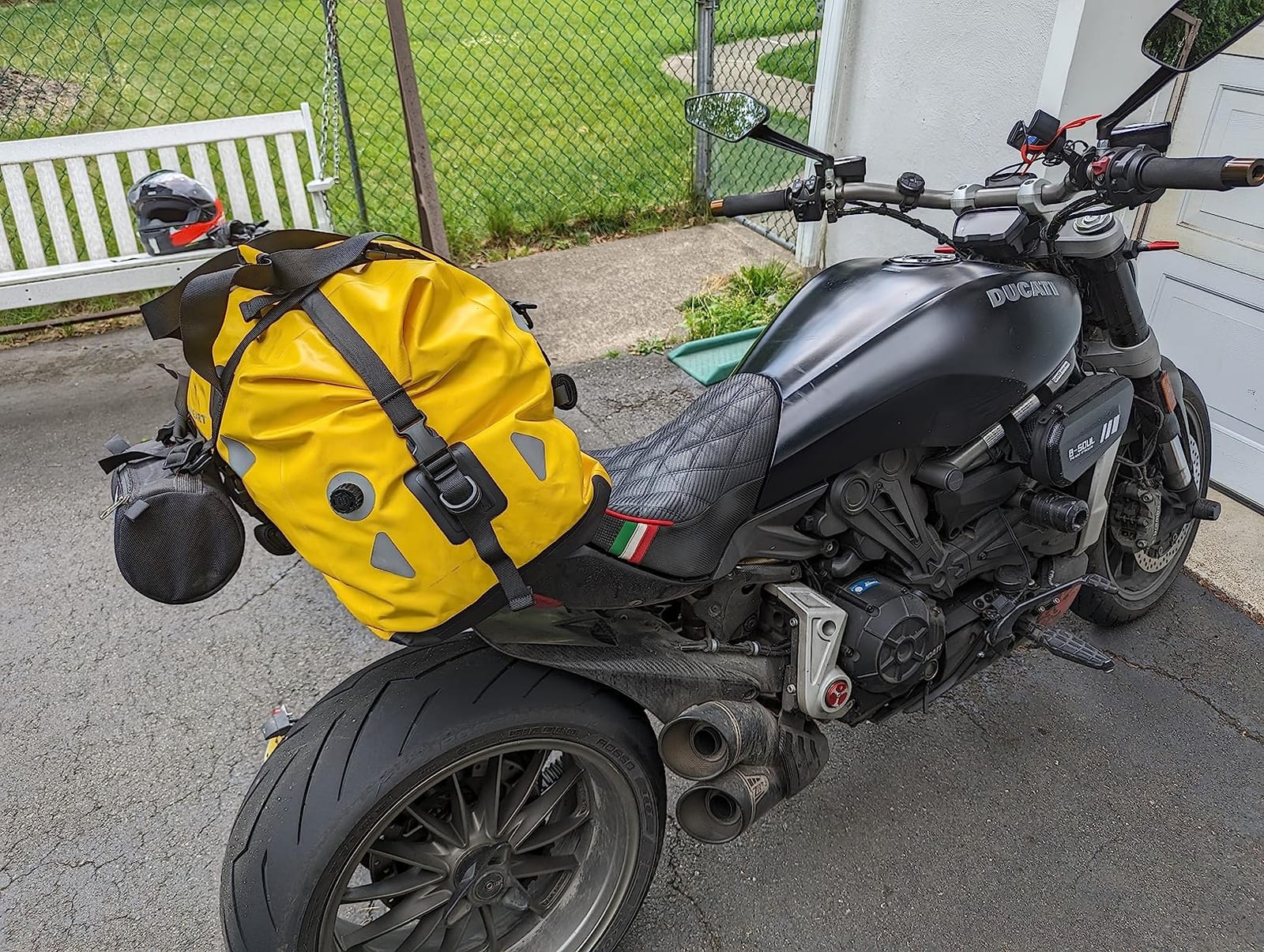 WILD HEART Dry Motorcycle Tail bag 70L/50L With Rope Straps and Inner Pocket Waterproof PVC 500D for Travel,Motorcycle and so on customer photo 2