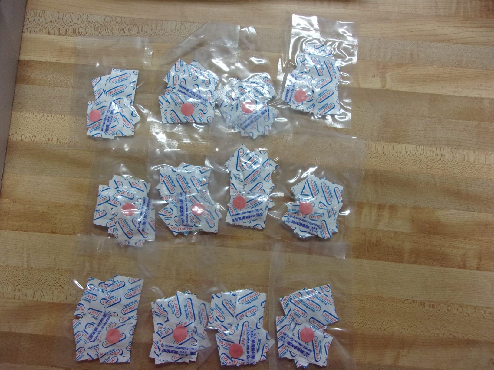 120 Packs 500CC Food Grade Oxygen Absorbers (10 Pack in Individual Vacuum Bag), Oxygen Absorbers For Long Term Food Storage with Oxygen Indicator, Works in Mylar Bags, Mason Jars, and Vacuum Bags customer photo 1