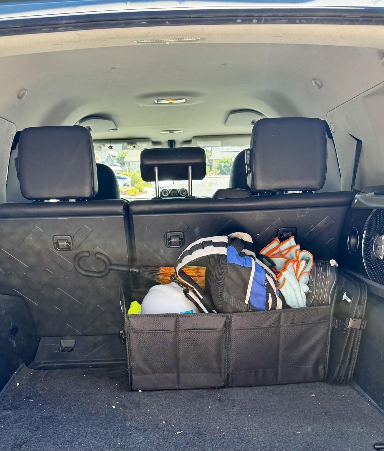 Sposuit Trunk Organizer for Car - 70L Collapsible Sturdy Car Storage, Black customer photo 2
