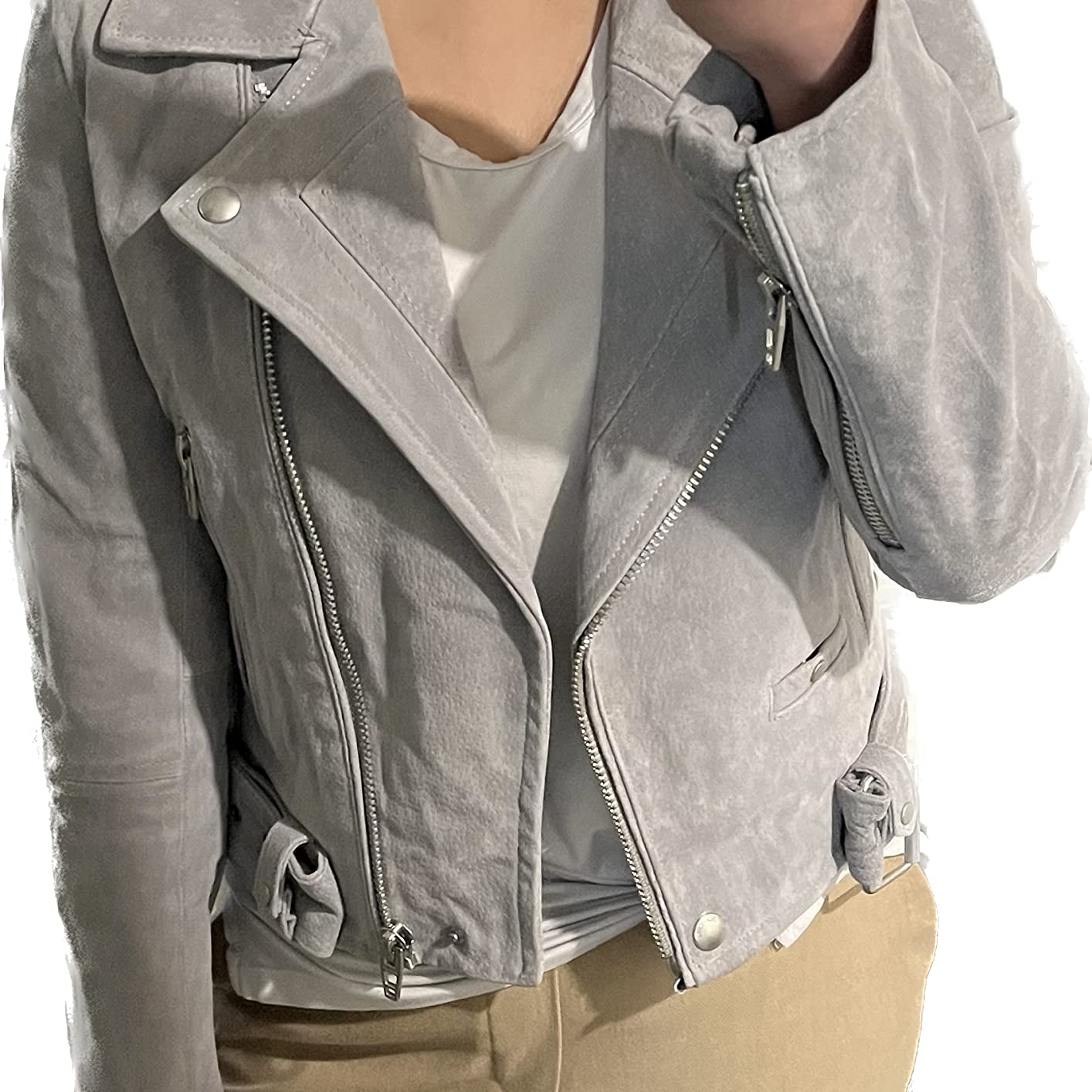 Women's Suede Jacket customer photo 1