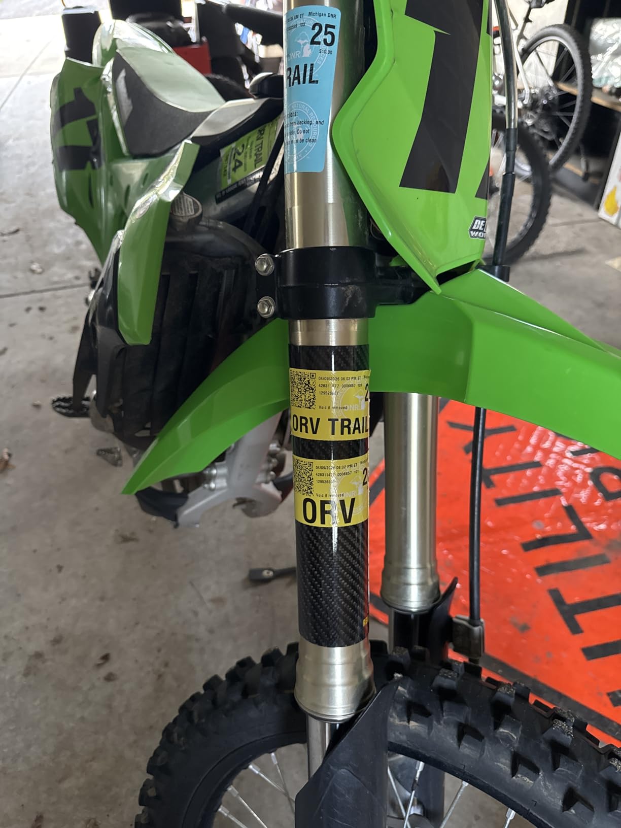 Carbon Fiber Motorcycle Front Shock Fork Guard Cover | Wrap Shock Absorber Guard Gaiters Gators Boots Adjustable 2Pcs Universal for Dirt Bike-225MM customer photo 1