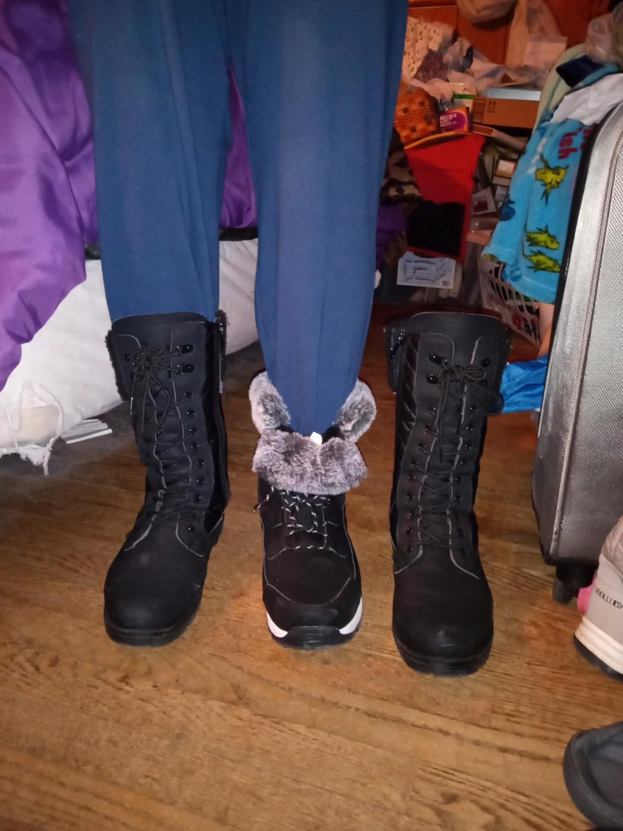 EARLDE Women's Snow Boots Waterproof Mid-Calf Winter Boots customer photo 1