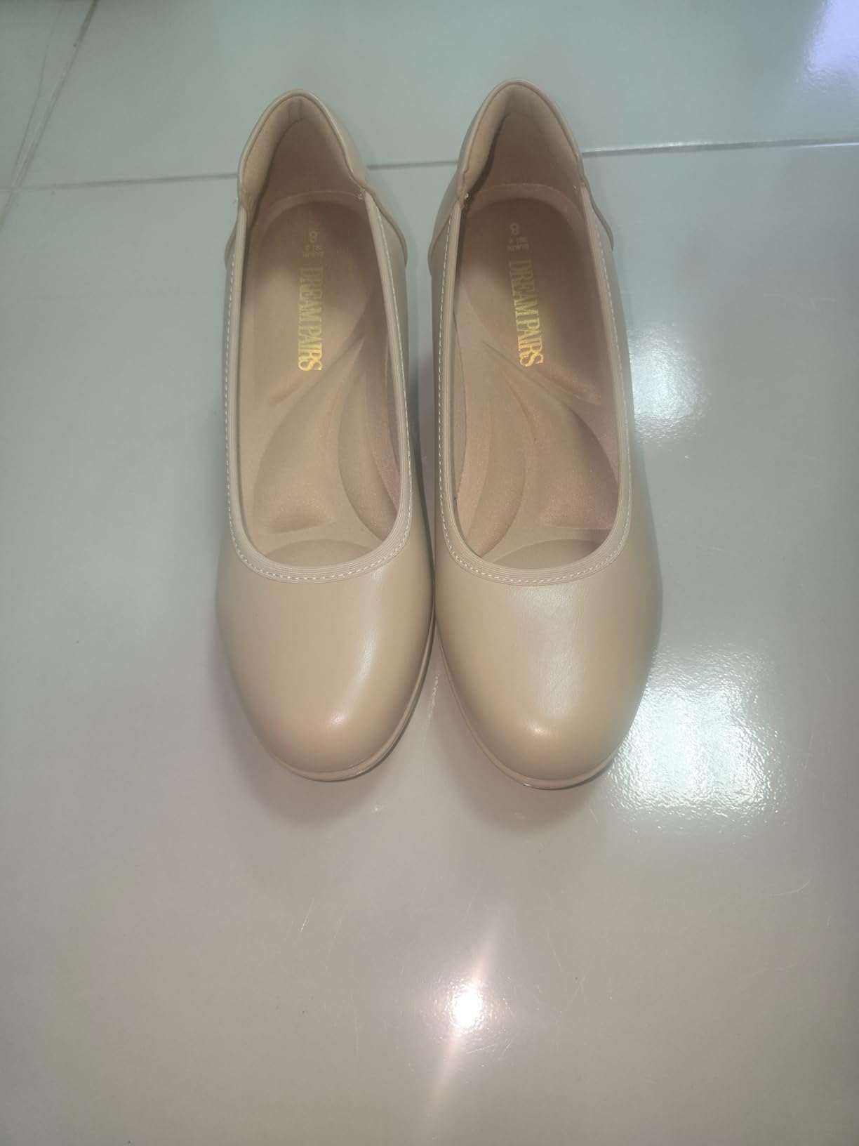 DREAM PAIRS Women's Chunky Round Toe Dress Shoes customer photo 1