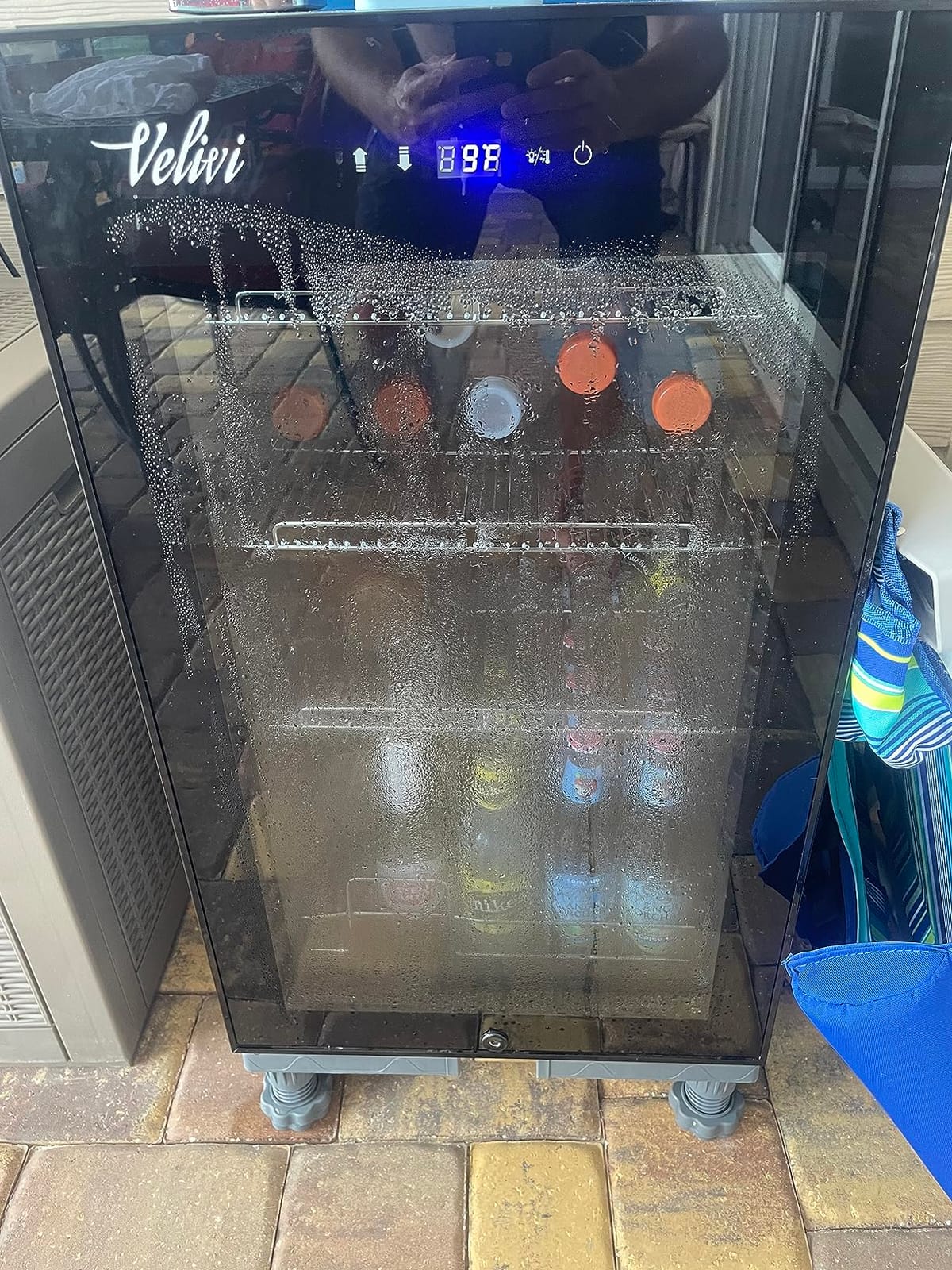 Velivi Upgraded 24 Inch Wine Cooler Refrigerator, 190 Bottles Wine Fridge with Professional Temperature Control System, Freestanding or Built-in installation, Quiet Operation customer photo 2