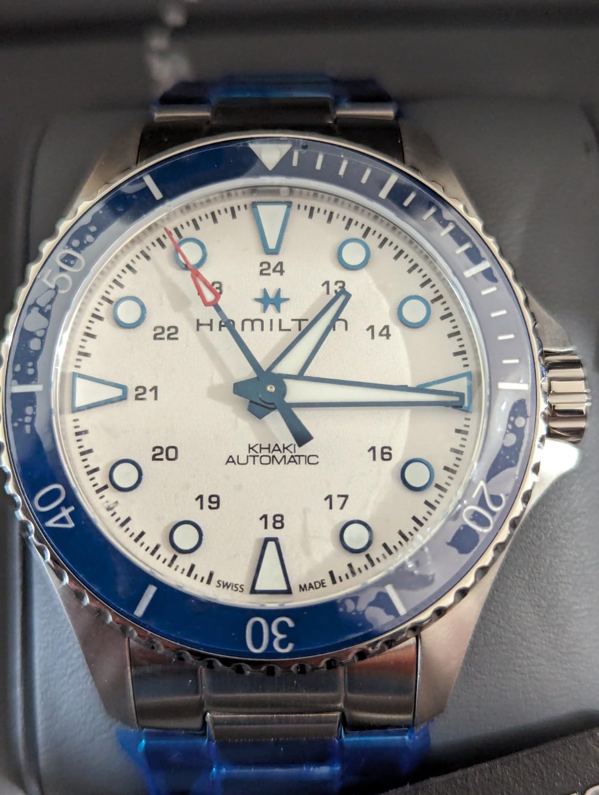 Hamilton Khaki Navy Automatic Men's Watch, 43mm Stainless Steel Case customer photo 2
