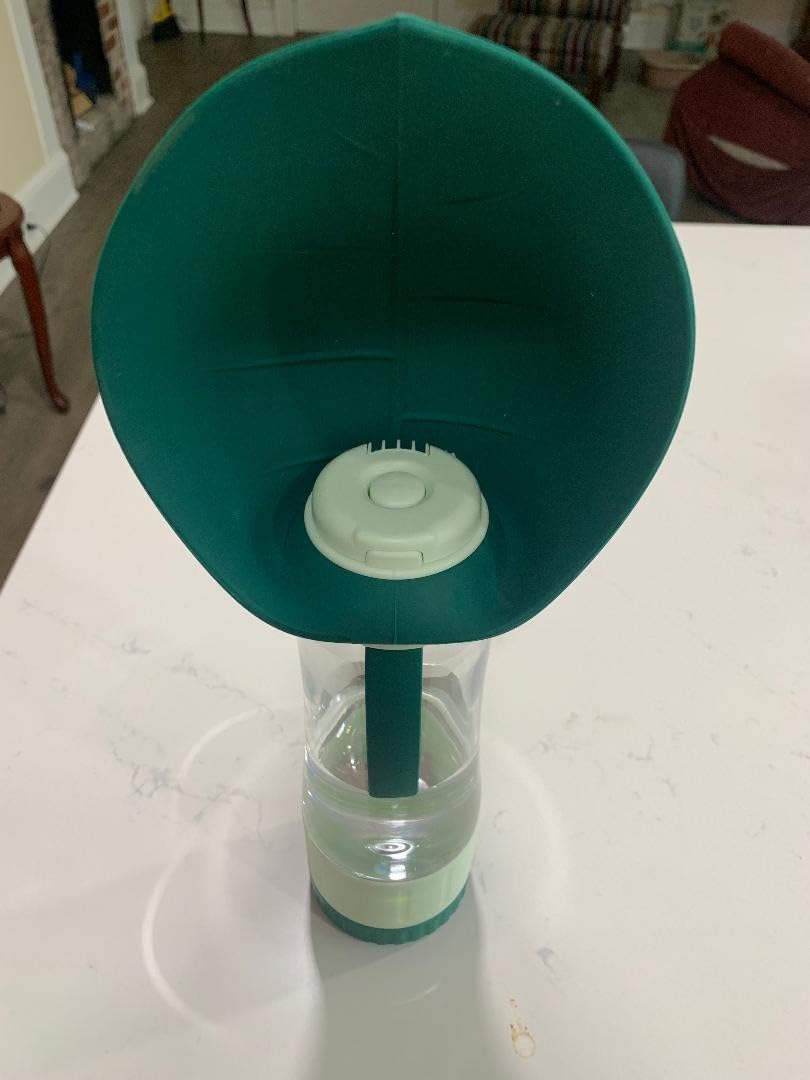 TIOVERY Upgraded Dog Water Bottle, Portable Dog Cat Puppy Pet Water Dispenser Feeder with Drinking Cup and Food Container Leak Proof for Outdoor Walking, Travel, Hiking 12OZ customer photo 1