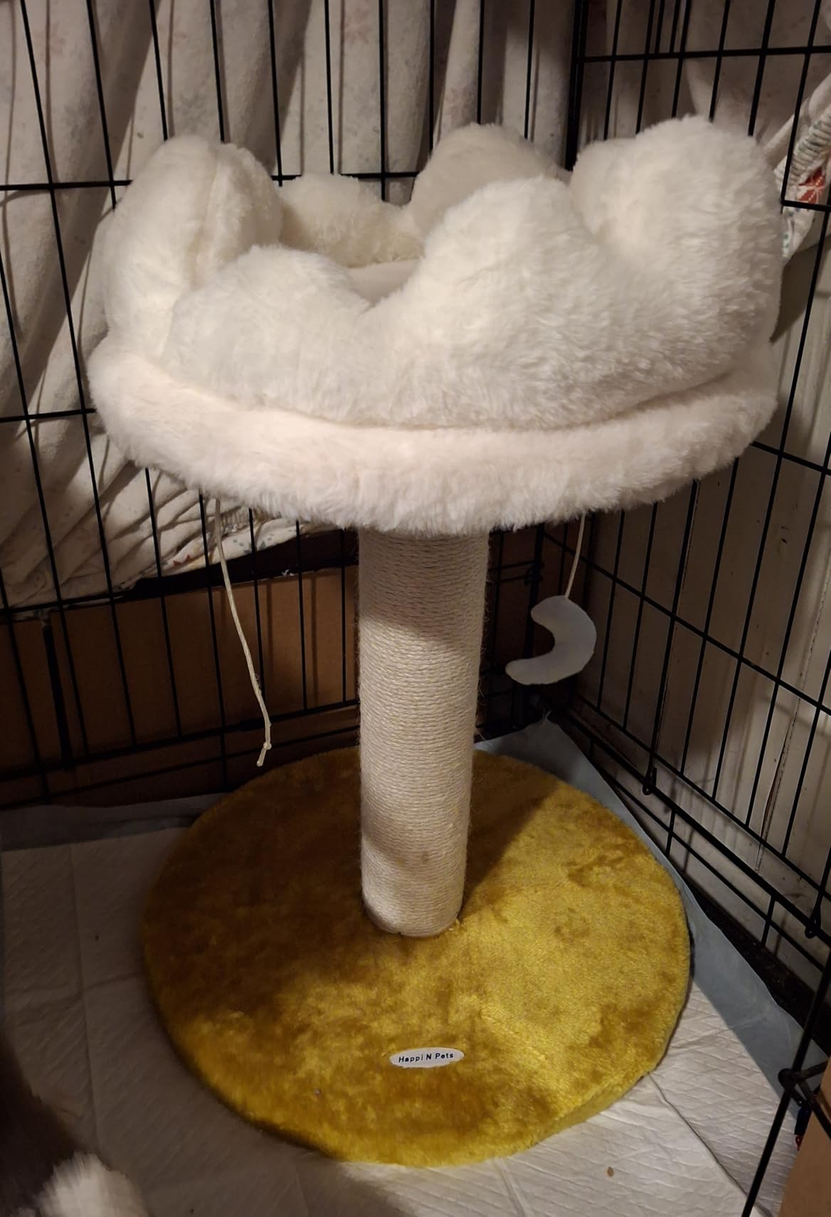 Happi N Pets Cloud Cat Tree, Cat Scratching Post with Soft Bed for Kitten customer photo 1