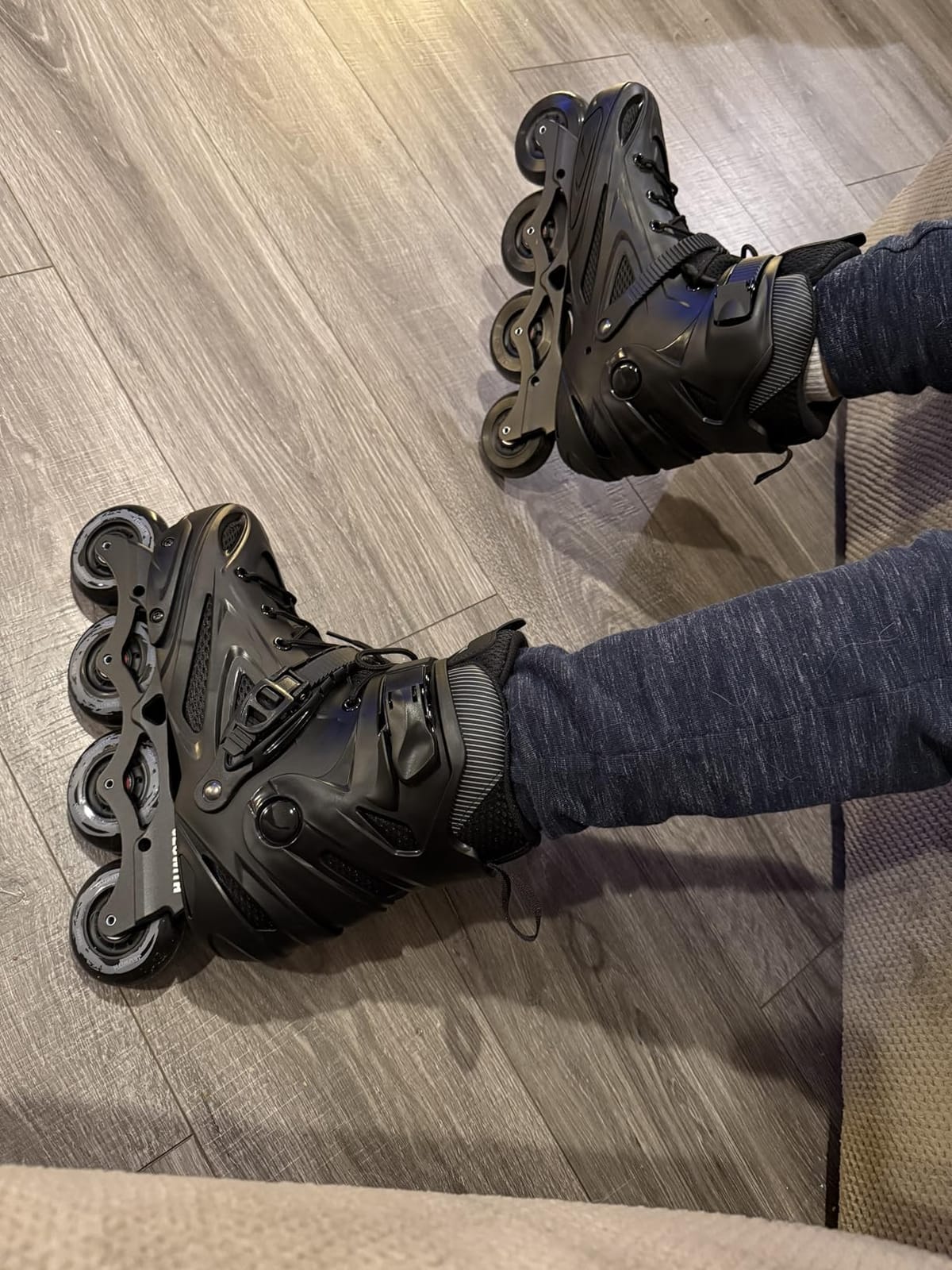 Inline Skates for Women Men, Outdoor Street Blades Roller Adult Male Female, Professional Fitness Roller Skates Blades for Unisex customer photo 2