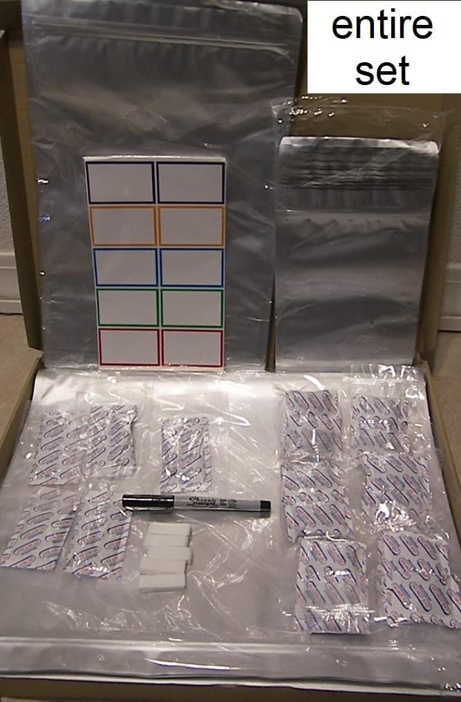 15 Mil 5 Gallon Mylar Bags for Food Storage with 2500cc Oxygen Absorbers - 55 Pack Mylar Bags Include 5 Gallon, 1 Gallon, 1 Quart, 100 Pcs Labels and 500cc Oxygen Absorbers for Long Term Food Storage customer photo 2