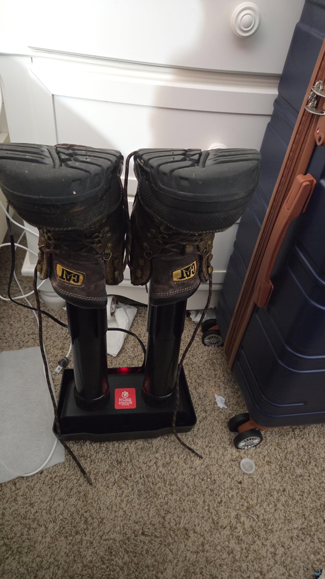 Boot Dryer - Silent Warmer & Deodorizer For Work Boots, Gloves & Shoes - Fanless, 36W customer photo 1