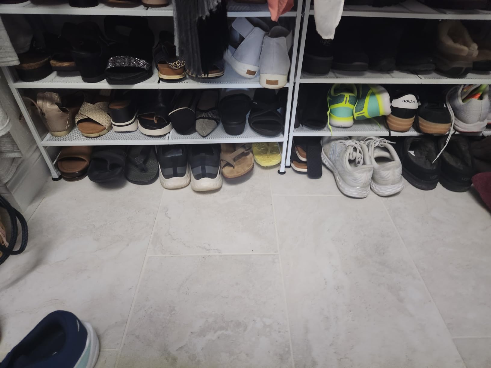 Simple Houseware 3-Tier Stackable Wired Grid Shoe Rack, Black customer photo 1
