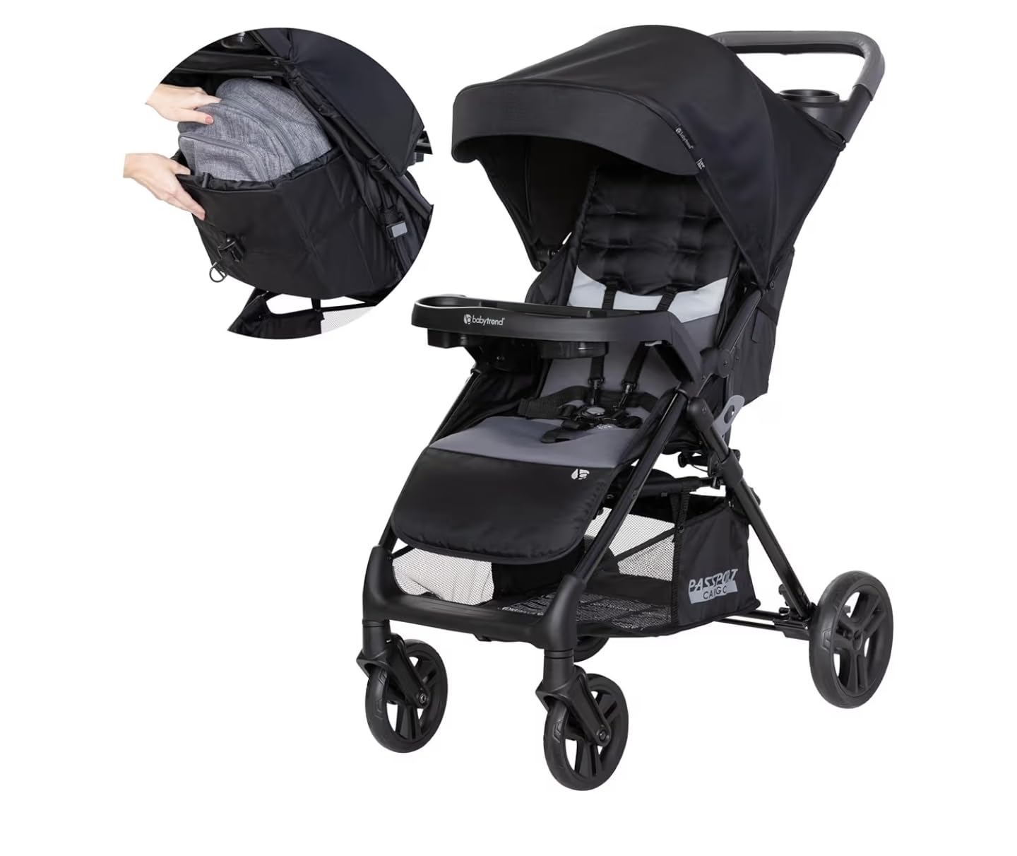 Baby Trend Passport Cargo Stroller, Fieldstone Grey customer photo 2
